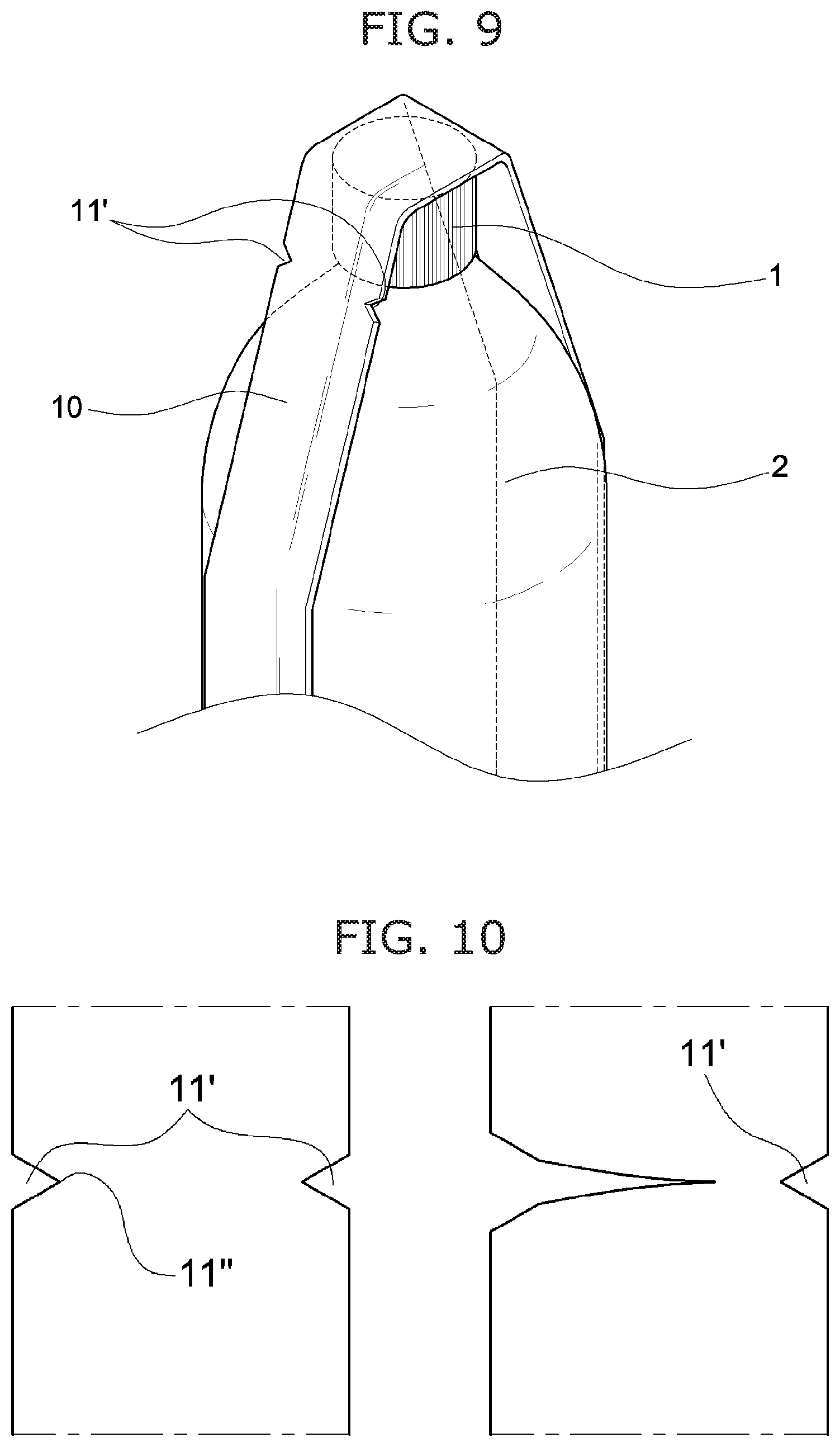 Patent US12319484 Figure 8 – One-touch-removable container packaging film, and container comprising same