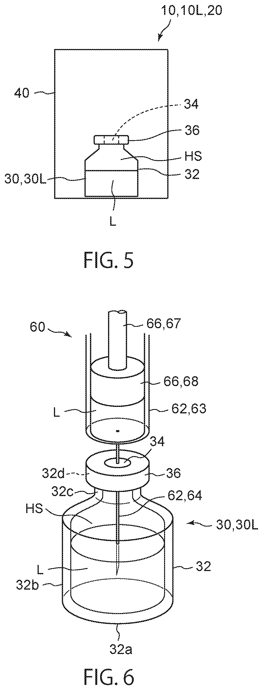 Patent US12319487 Figure 5 – Liquid-containing combination container, container set, and method of manufacturing liquid-containing container