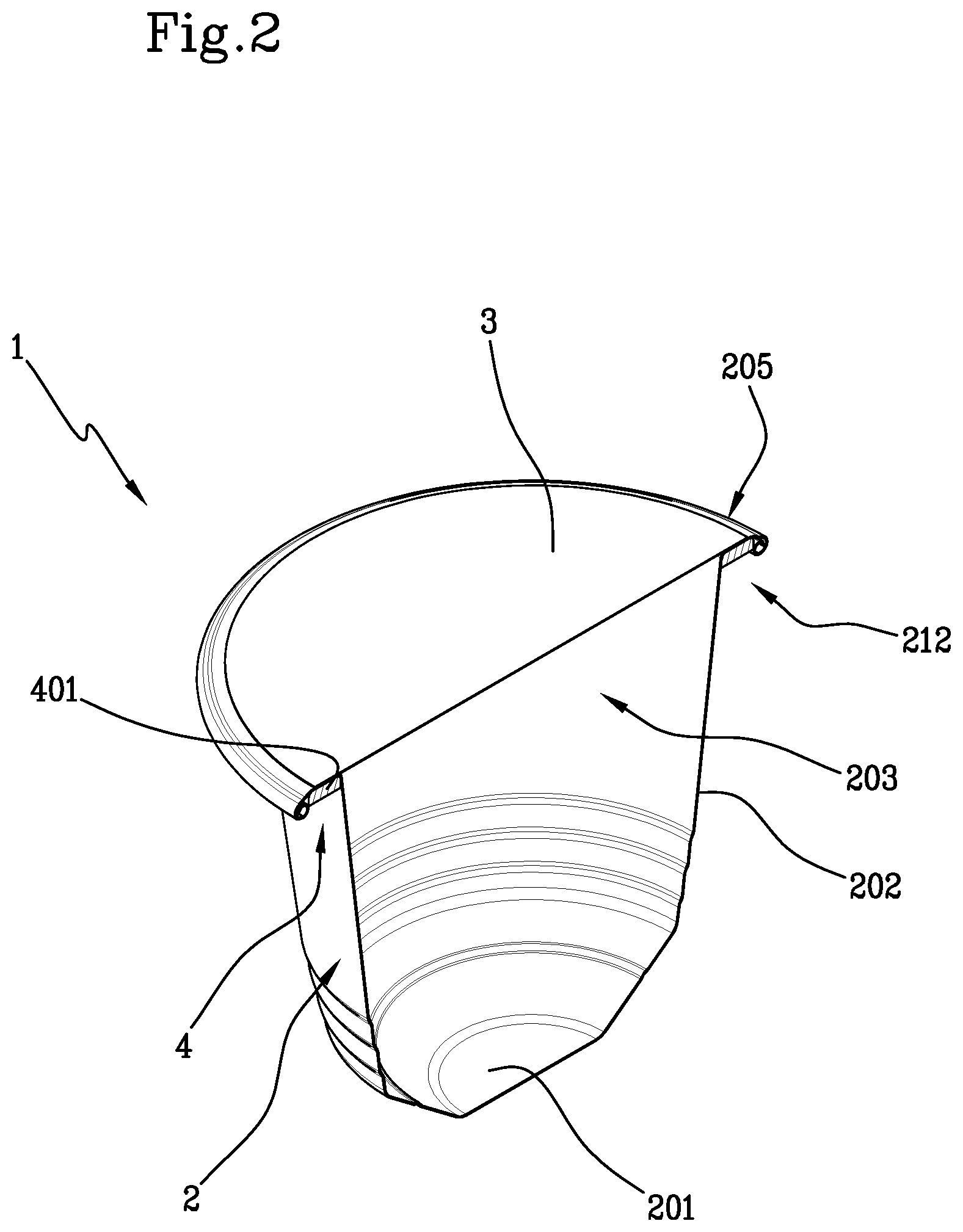 Patent US12319491 Figure 2 – Capsule for beverages
