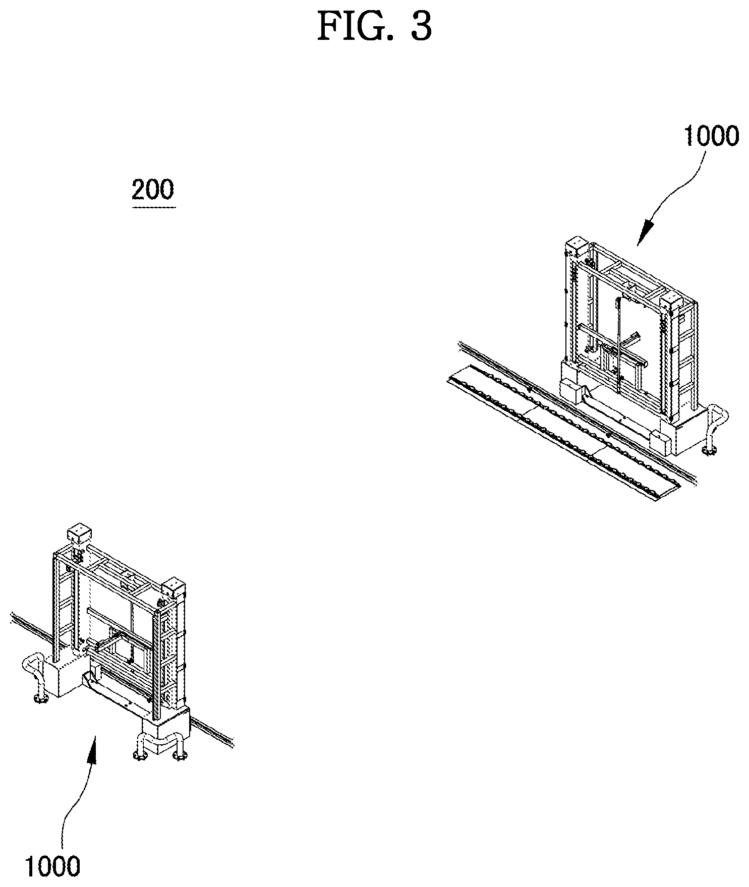 Patent US12319492 Figure 4 – Foldable container folding device and automatic folding system comprising same