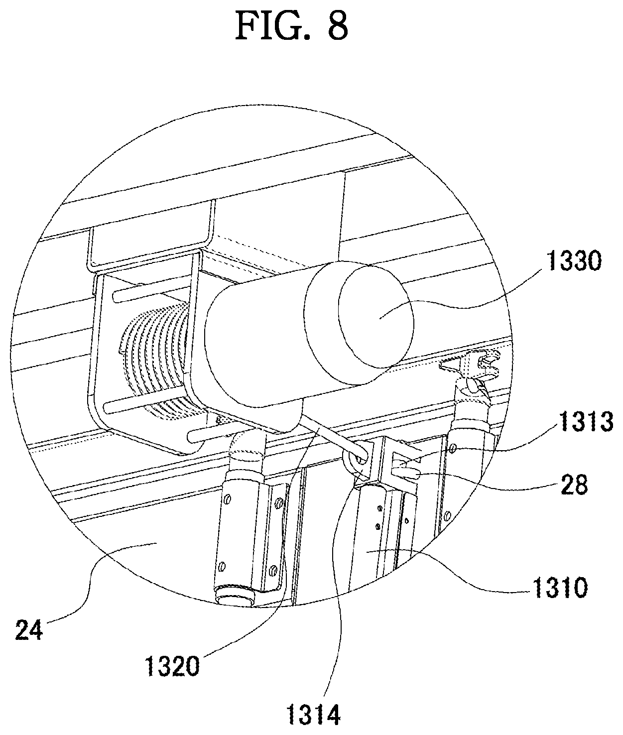 Patent US12319492 Figure 9 – Foldable container folding device and automatic folding system comprising same
