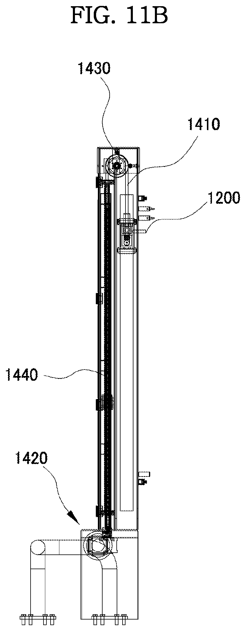 Patent US12319492 Figure 14 – Foldable container folding device and automatic folding system comprising same