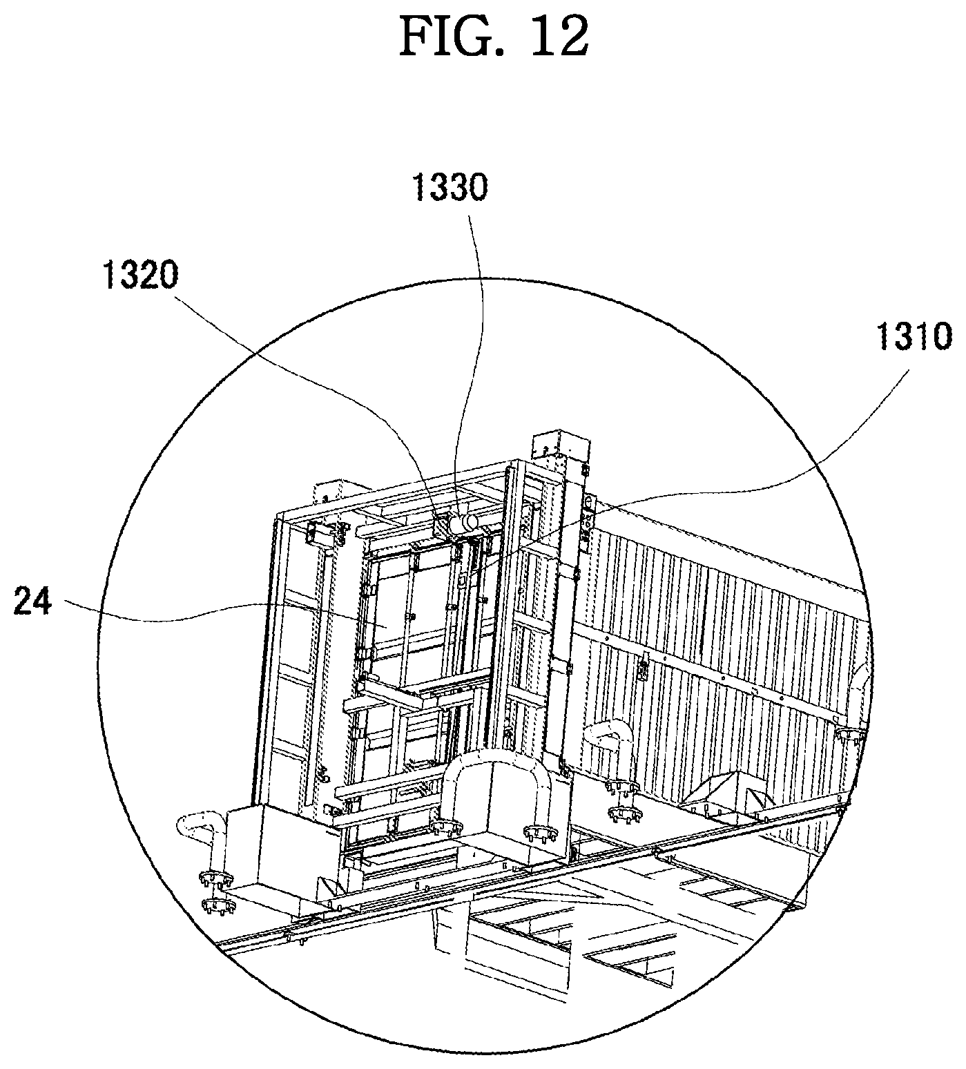 Patent US12319492 Figure 15 – Foldable container folding device and automatic folding system comprising same