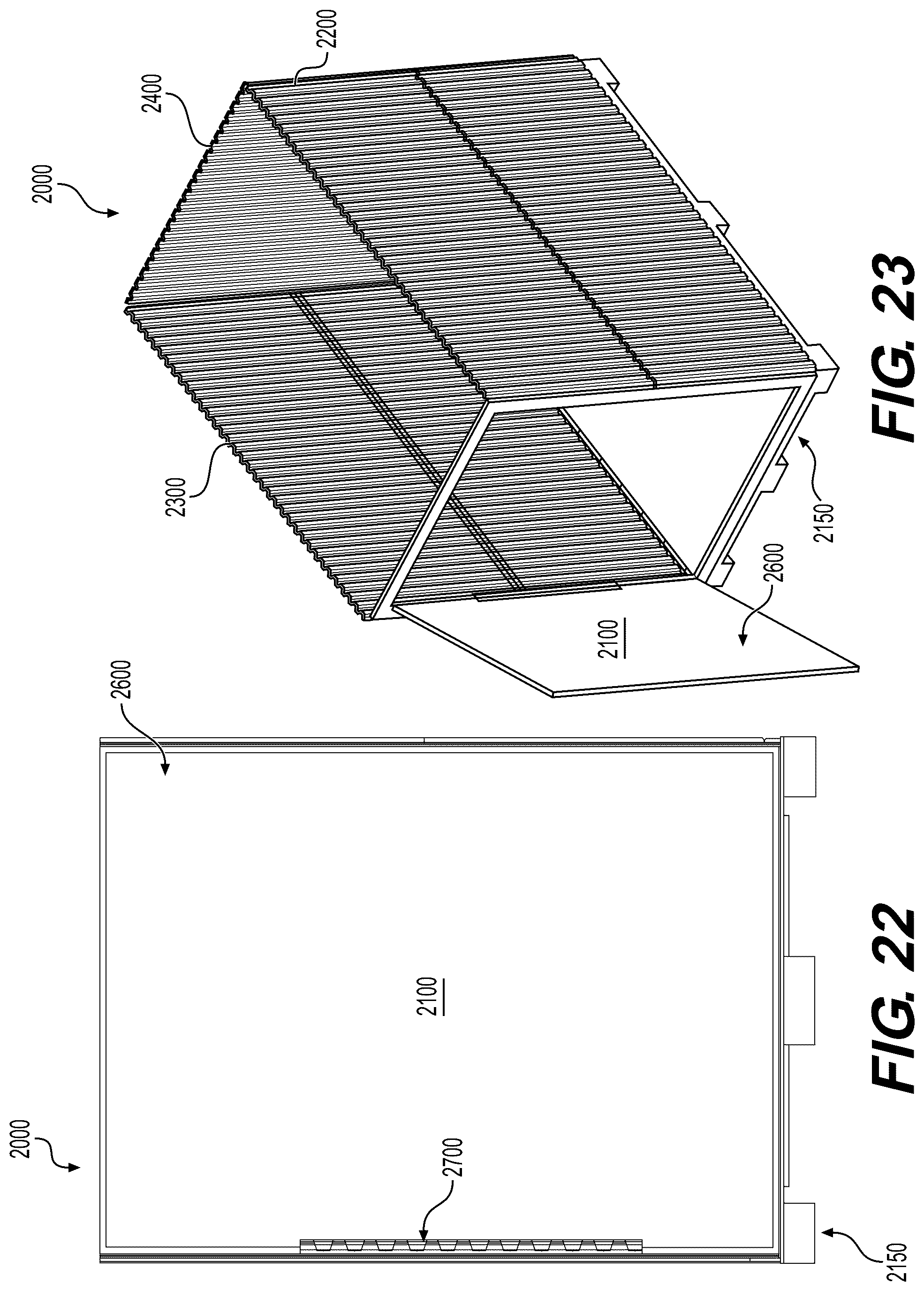 Patent US12319493 Figure 16 – Collapsible shipping container