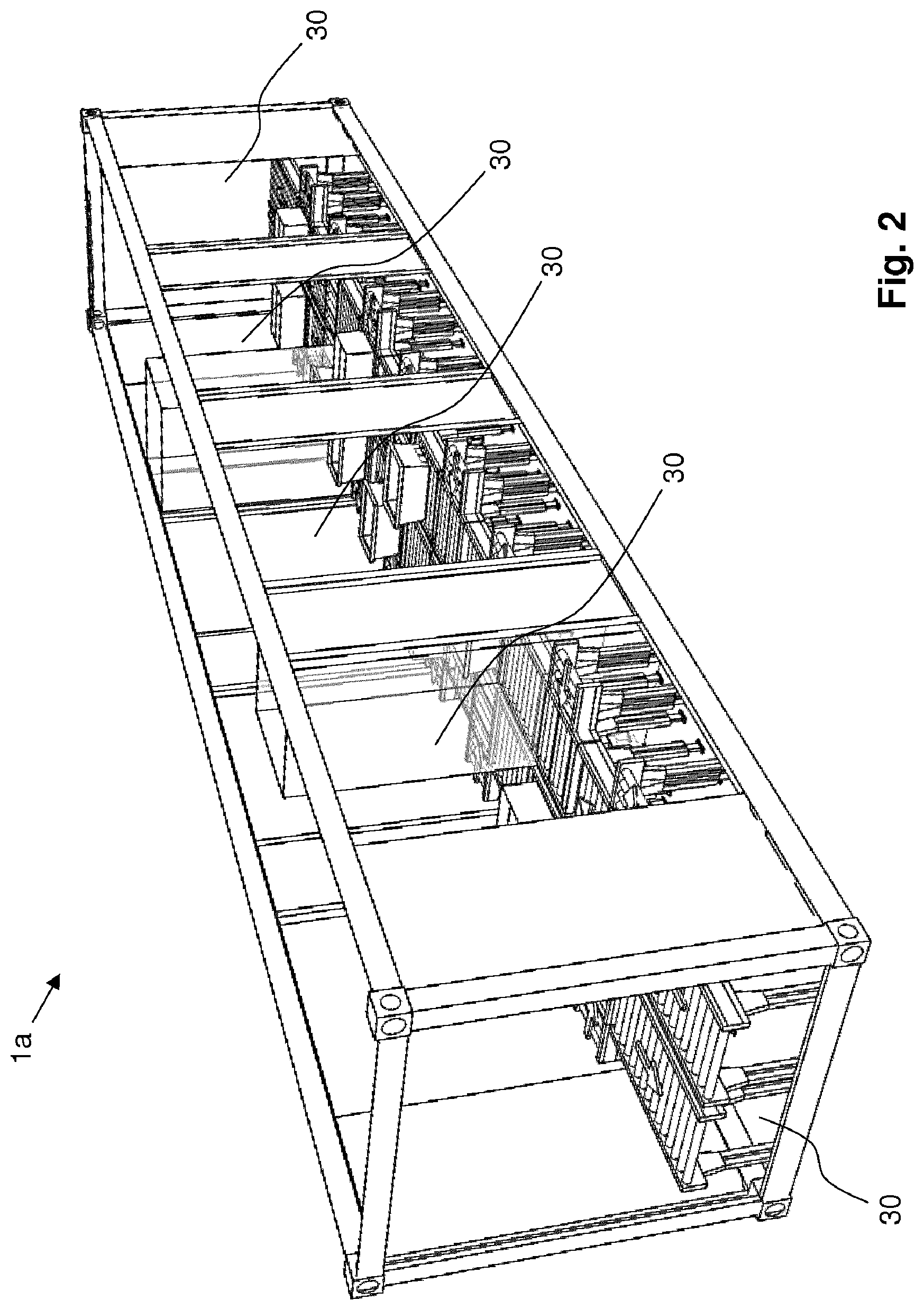 Patent US12319494 Figure 2 – Container structure and associated assembly, method and adjustment mechanism