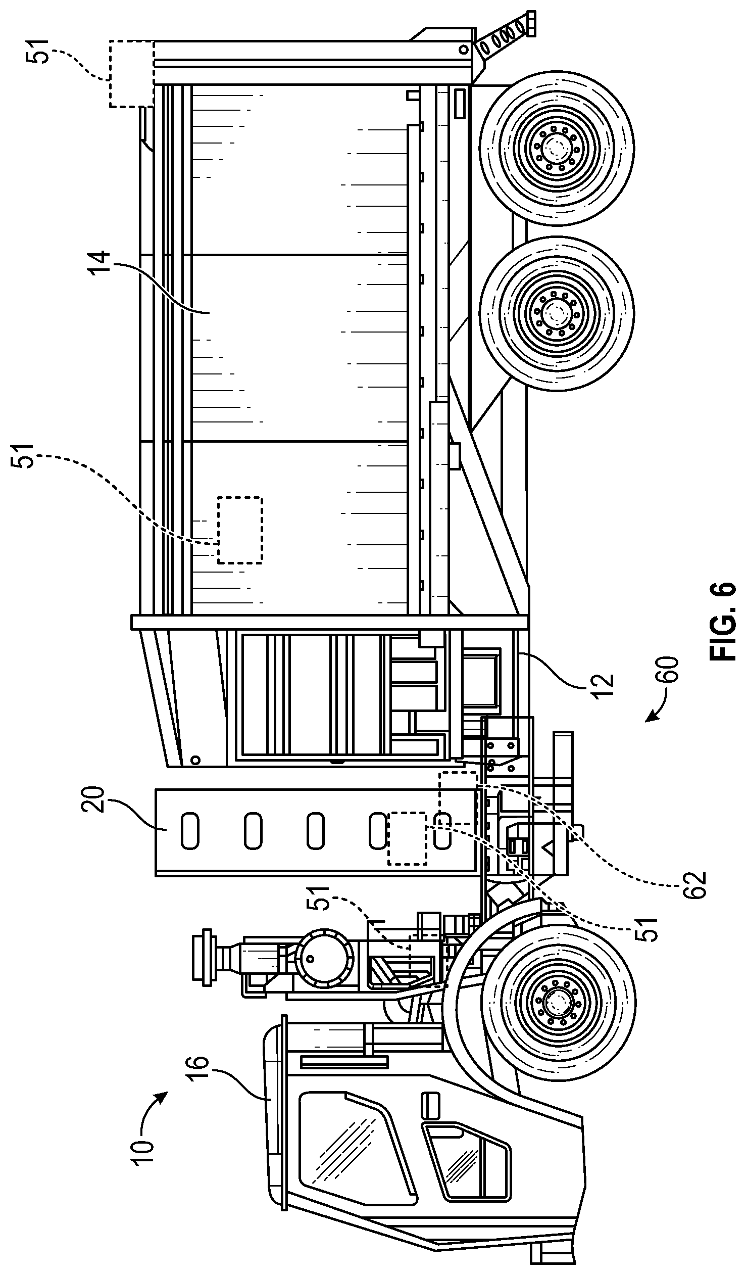Patent US12319496 Figure 6 – Thermal stress mitigation system for electric refuse vehicle