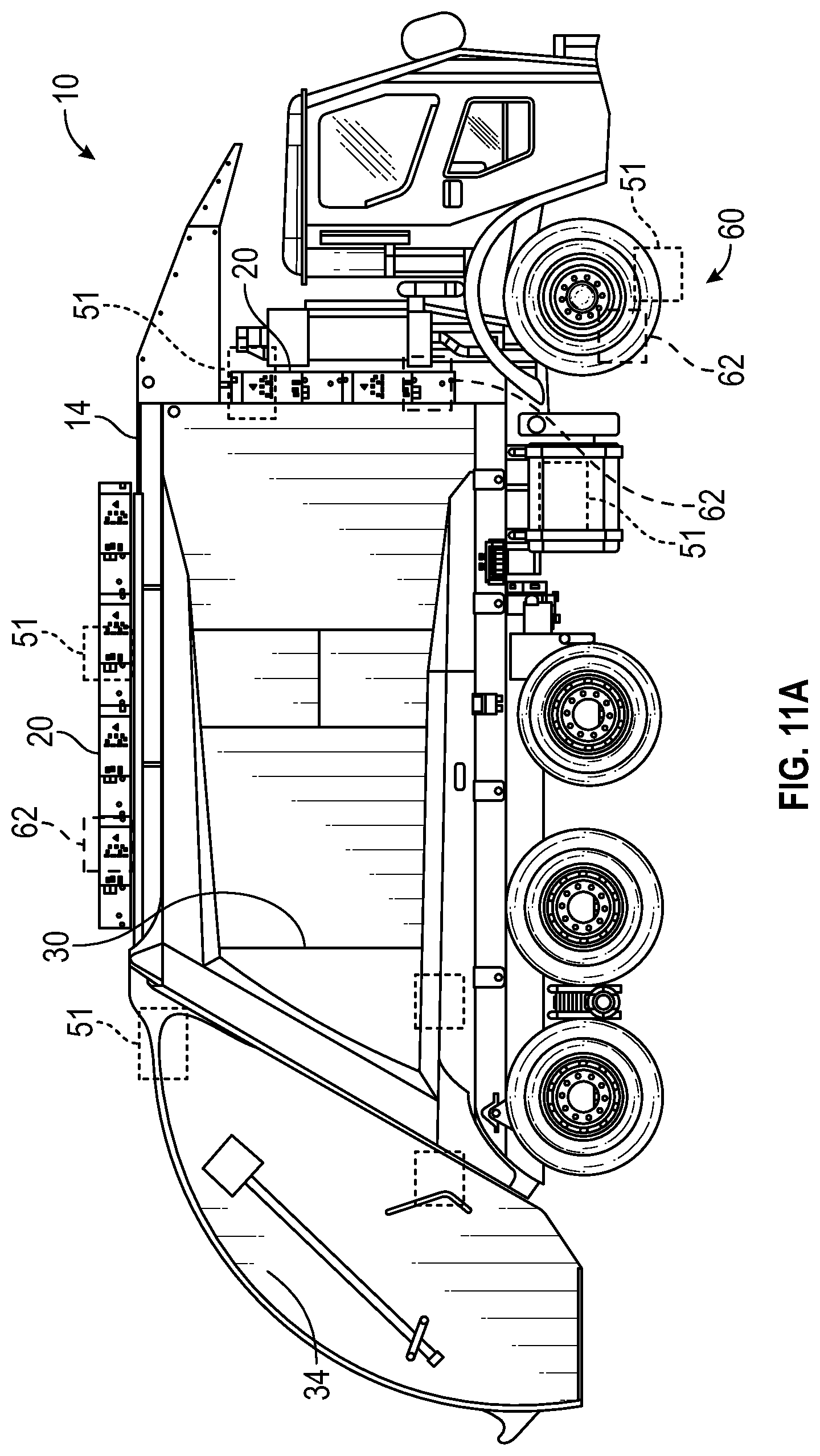 Patent US12319496 Figure 14 – Thermal stress mitigation system for electric refuse vehicle