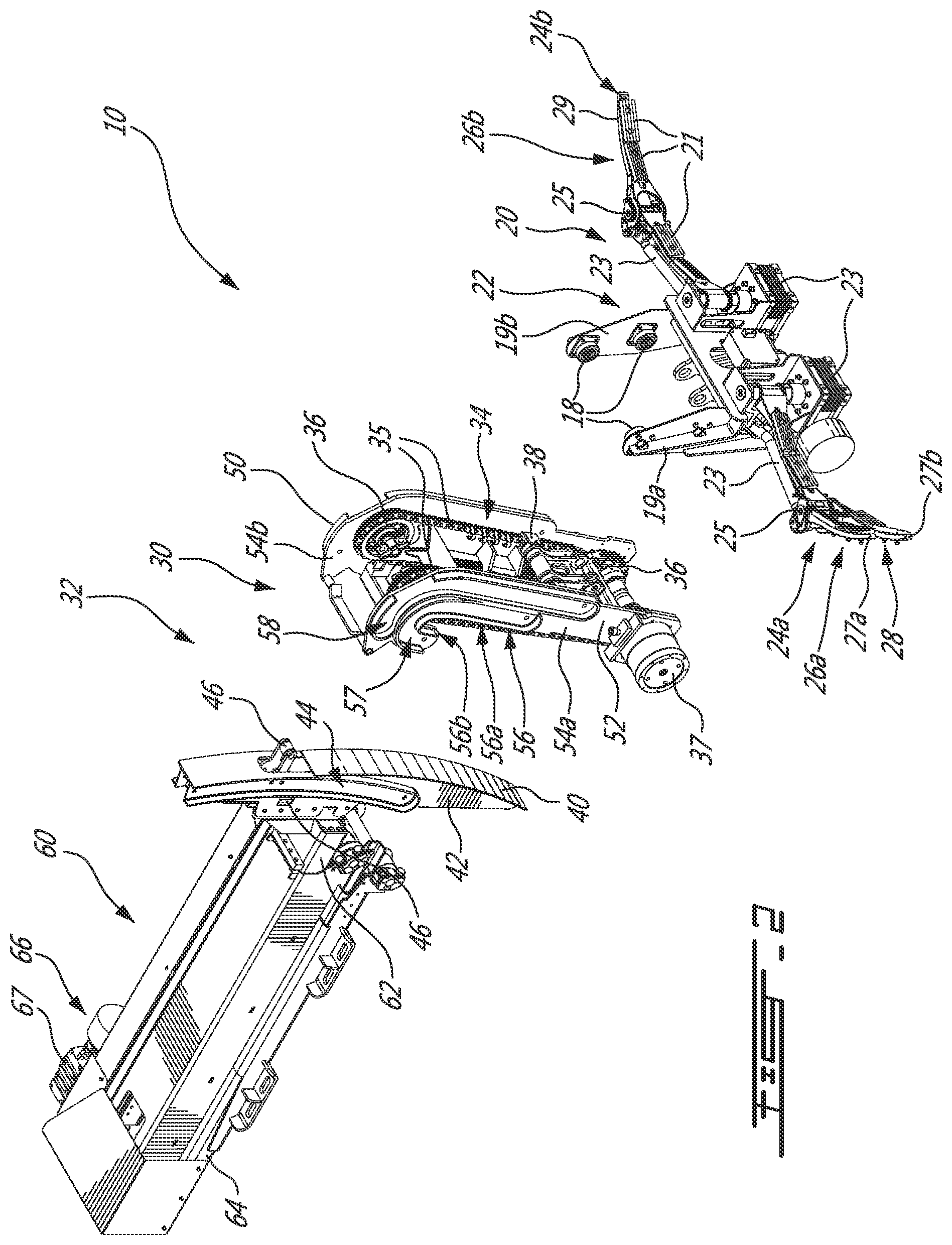 Patent US12319497 Figure 2 – Mechanical arm system for collecting garbage from a garbage container