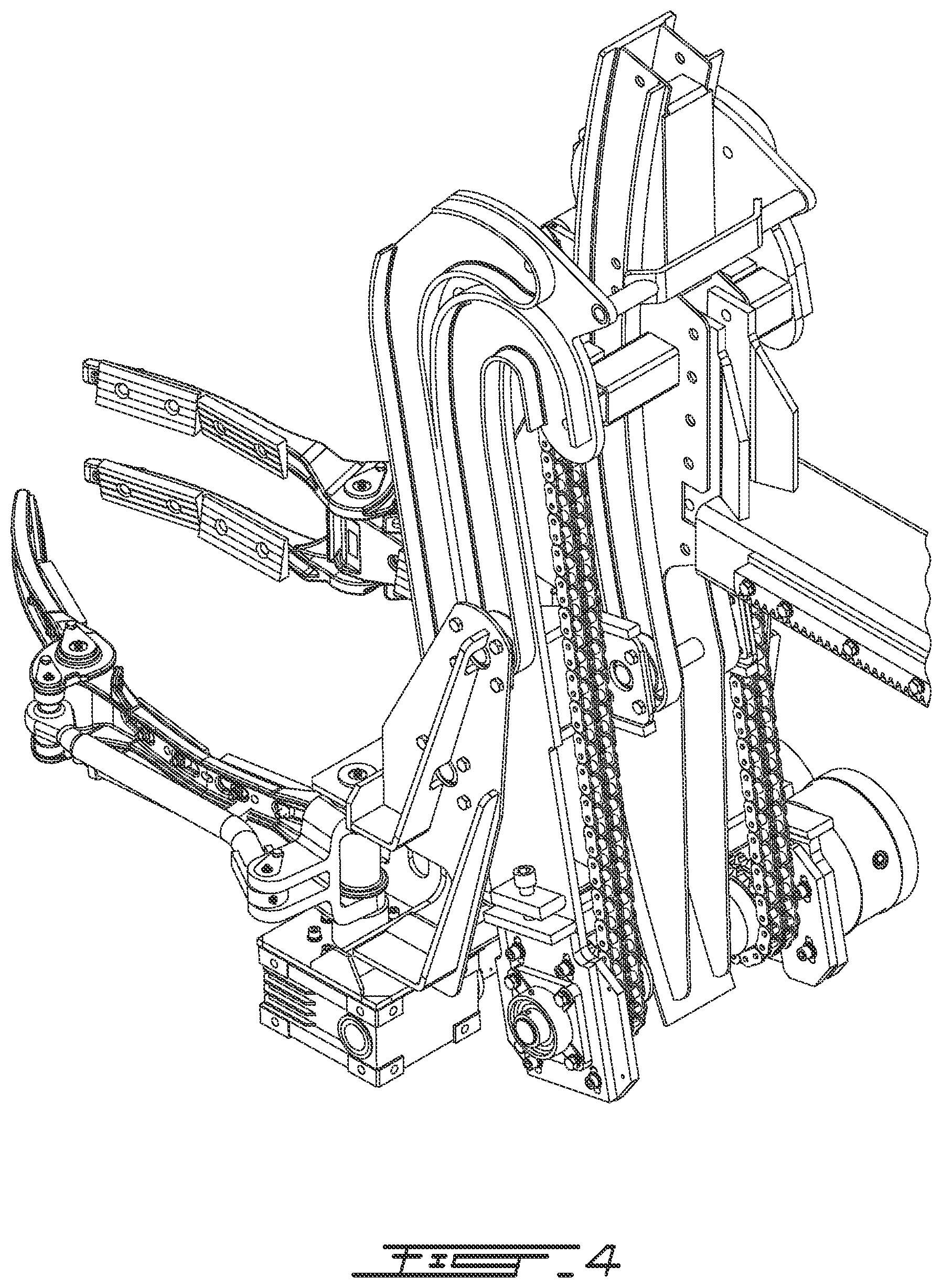 Patent US12319497 Figure 9 – Mechanical arm system for collecting garbage from a garbage container
