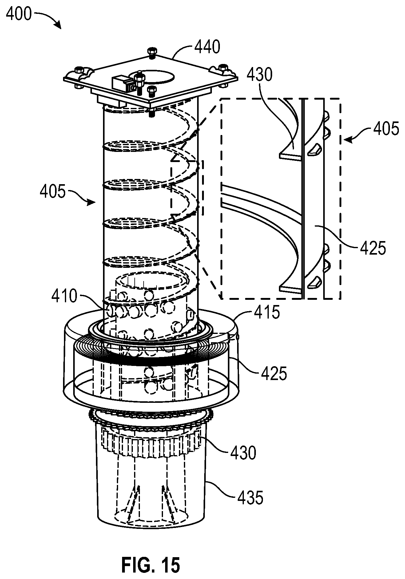 Patent US12319498 Figure 13 – Rear electric loader for electric refuse vehicle