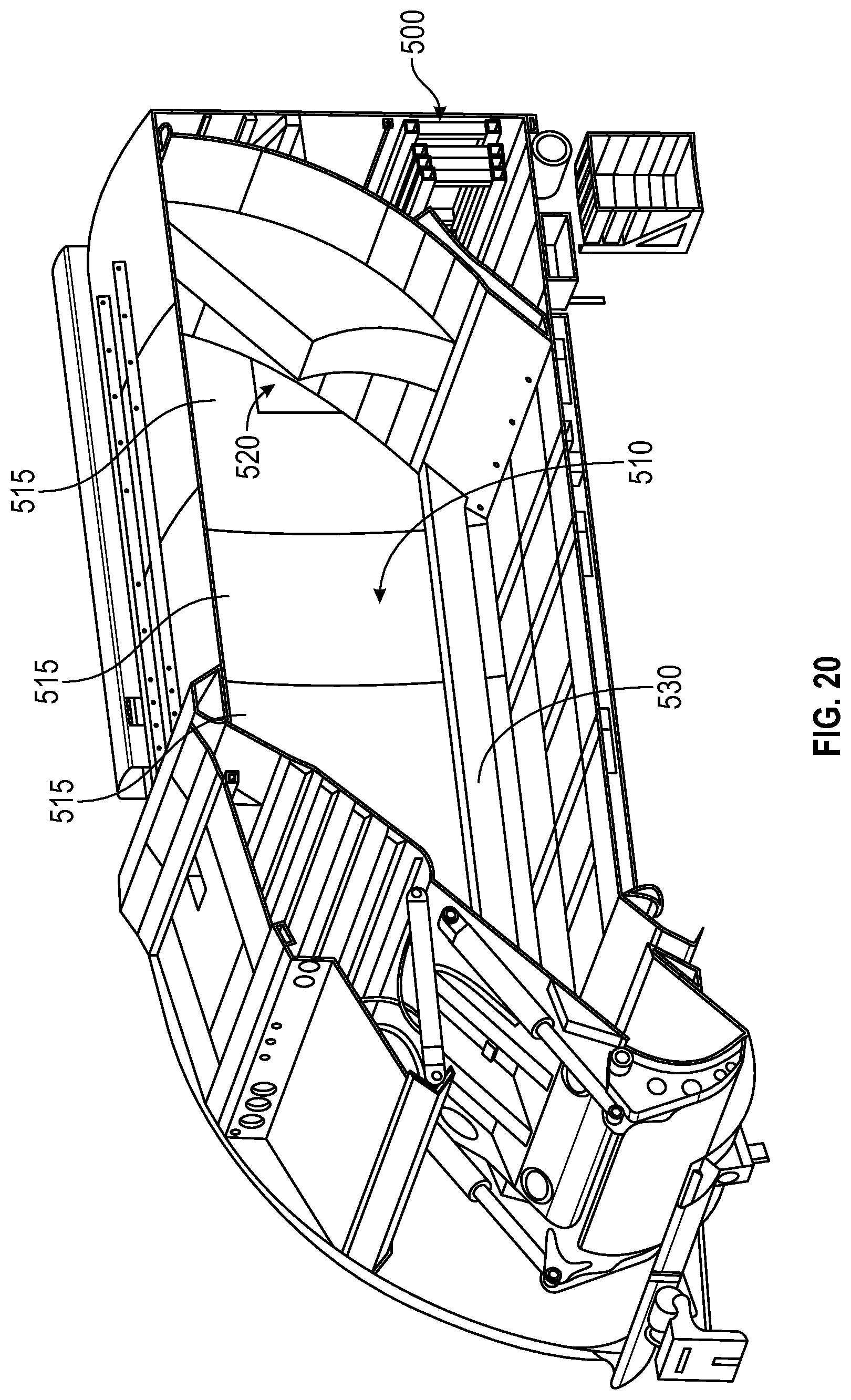 Patent US12319498 Figure 16 – Rear electric loader for electric refuse vehicle