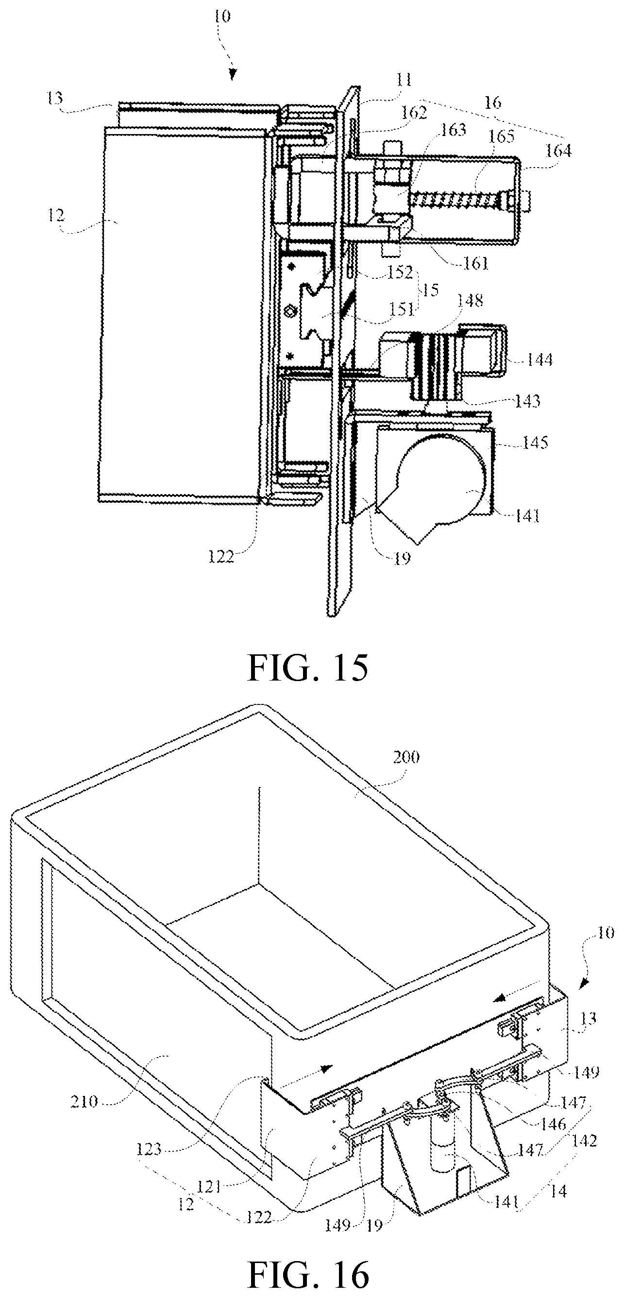 Patent US12319499 Figure 8 – Goods taking mechanism and carrying device
