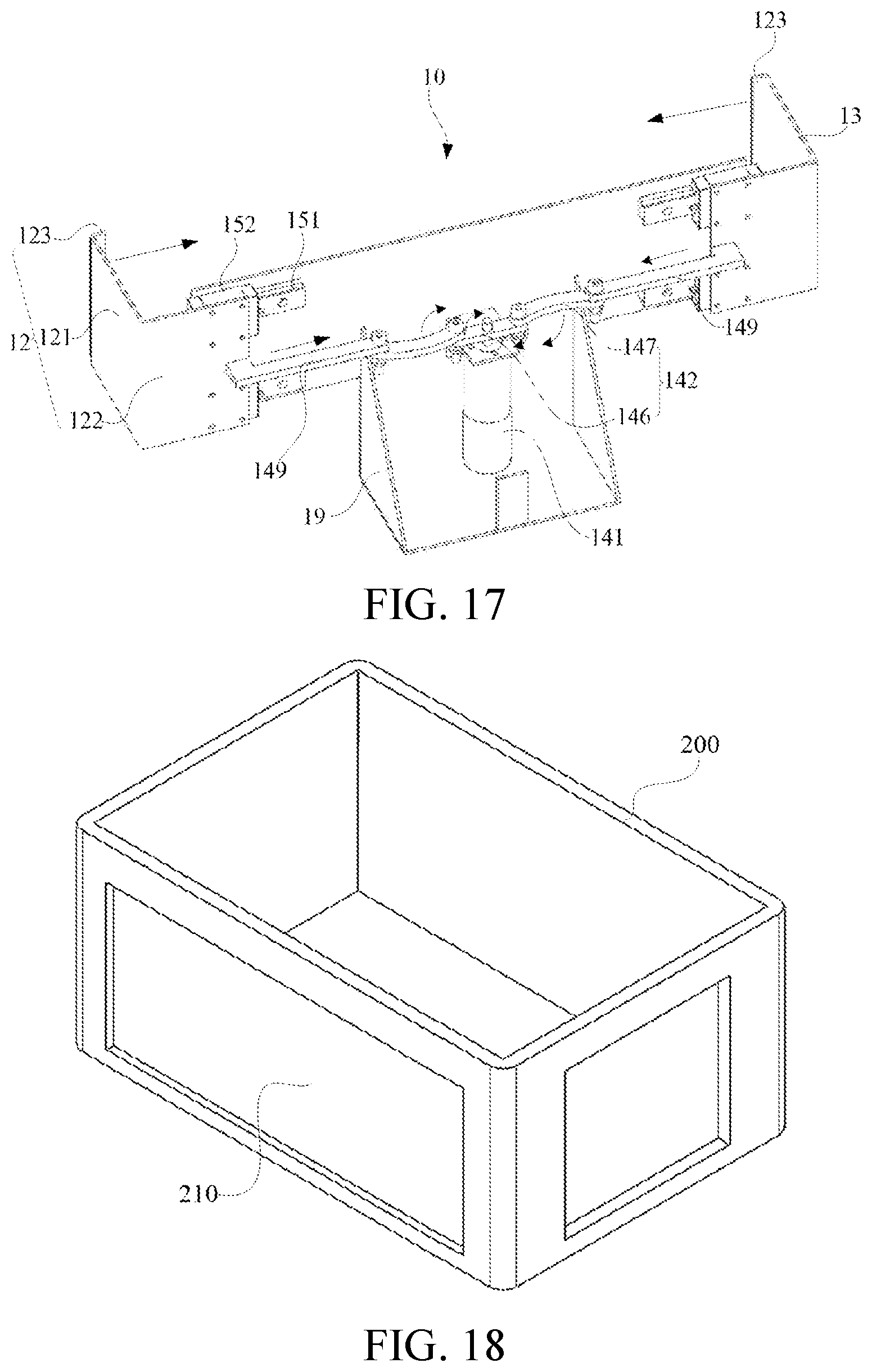 Patent US12319499 Figure 9 – Goods taking mechanism and carrying device
