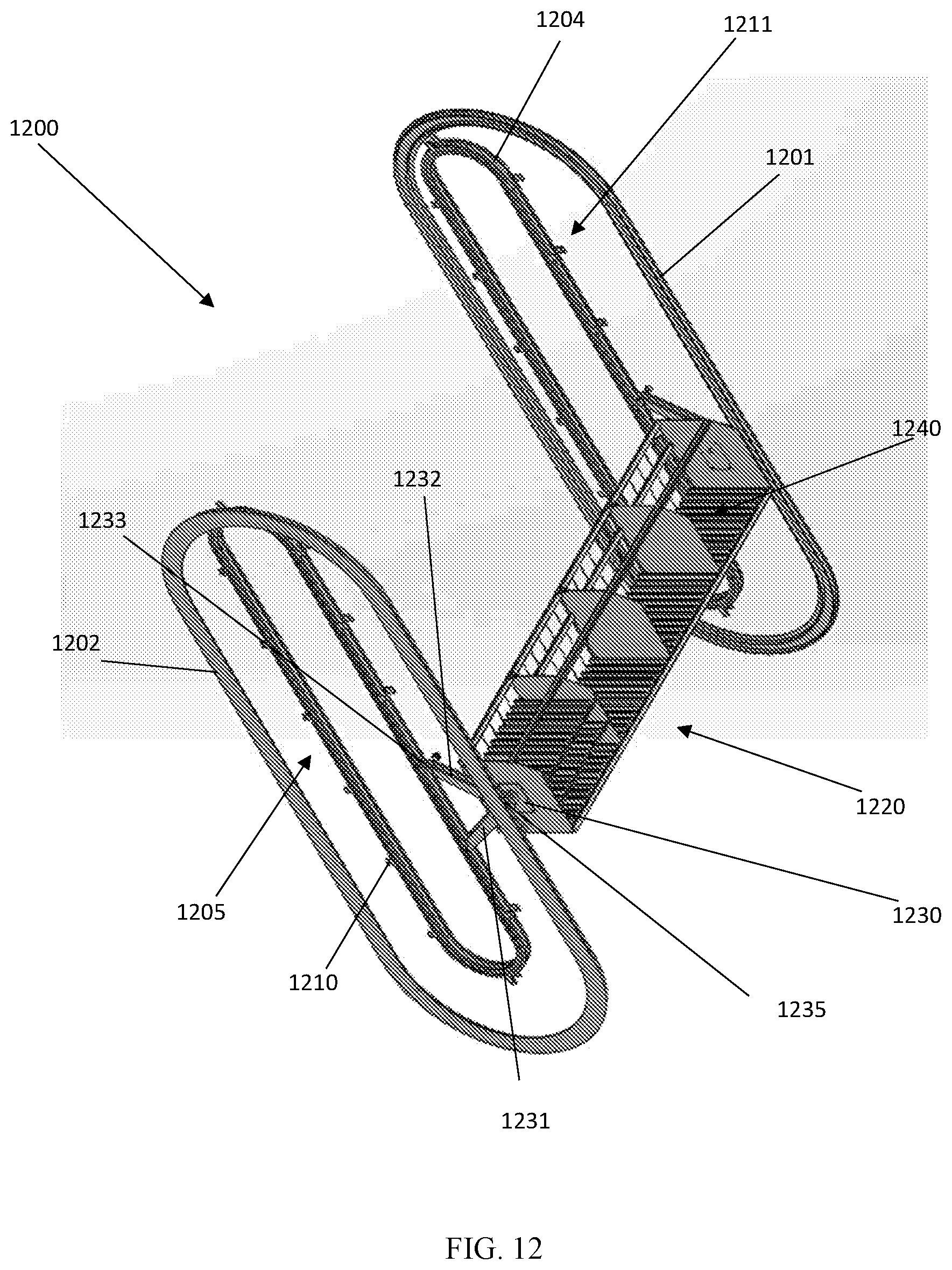 Patent US12319503 Figure 12 – Automated package delivery devices, machines, and systems