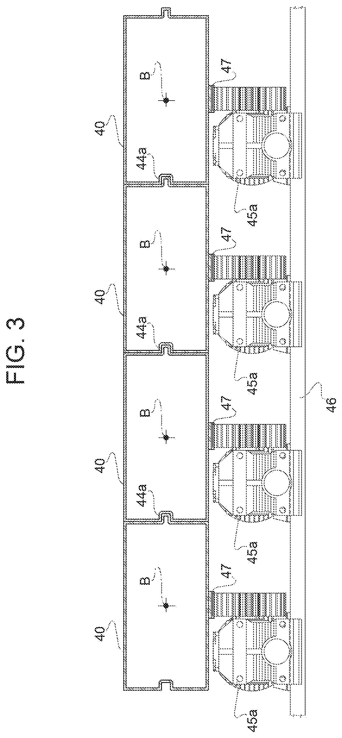 Patent US12319505 Figure 3 – Selective access device for a picking/deposit station in a warehouse, and picking/deposit station provided with such selective access device