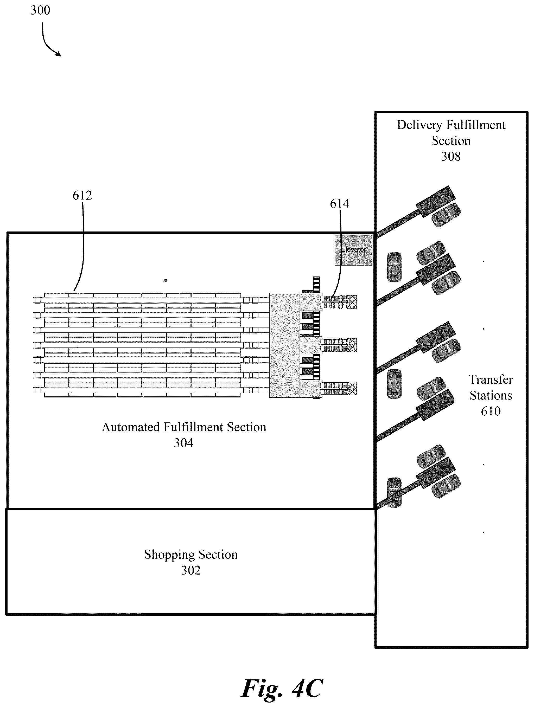 Patent US12319506 Figure 8 – Automated-service retail system and method