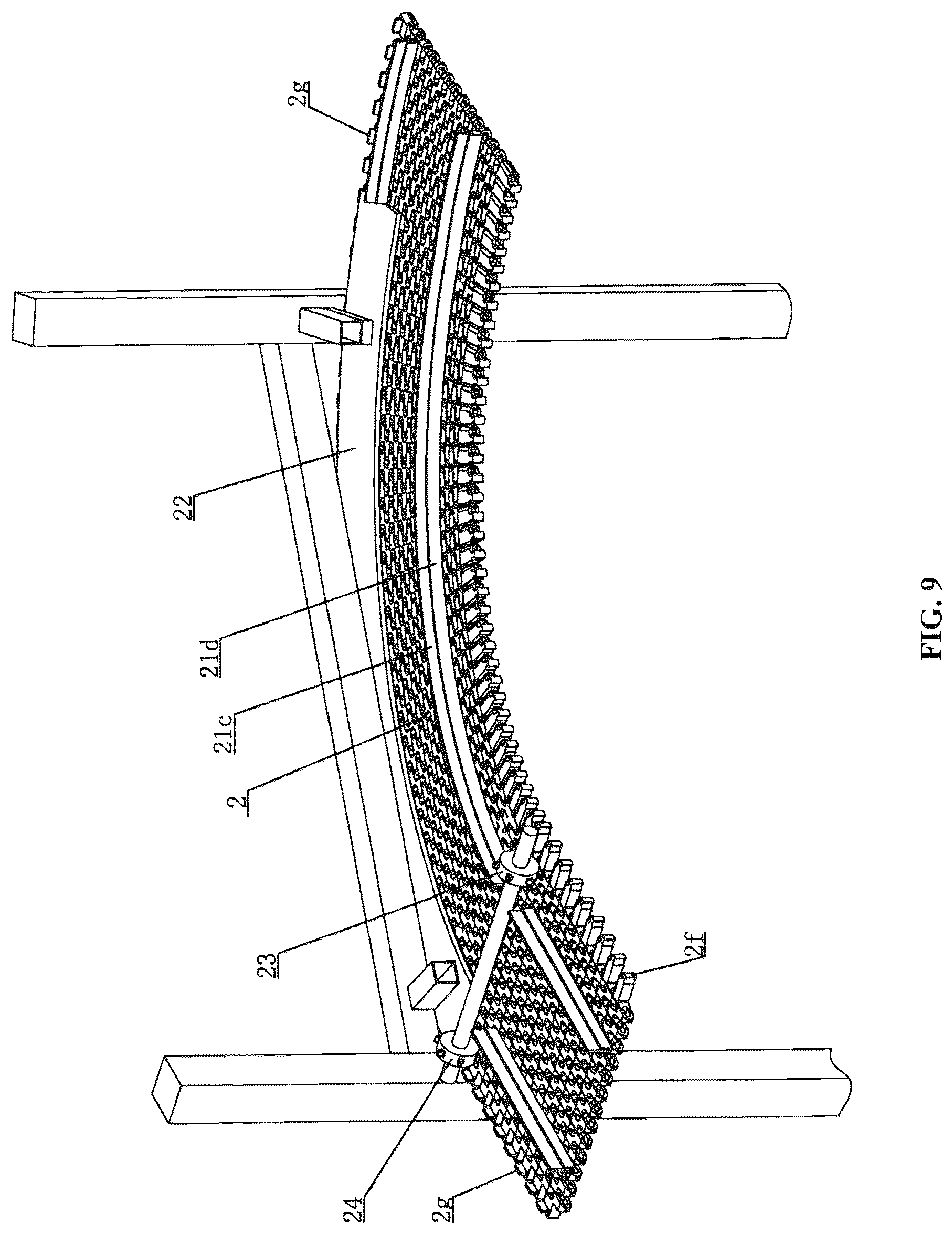 Patent US12319508 Figure 9 – Spiral conveyor
