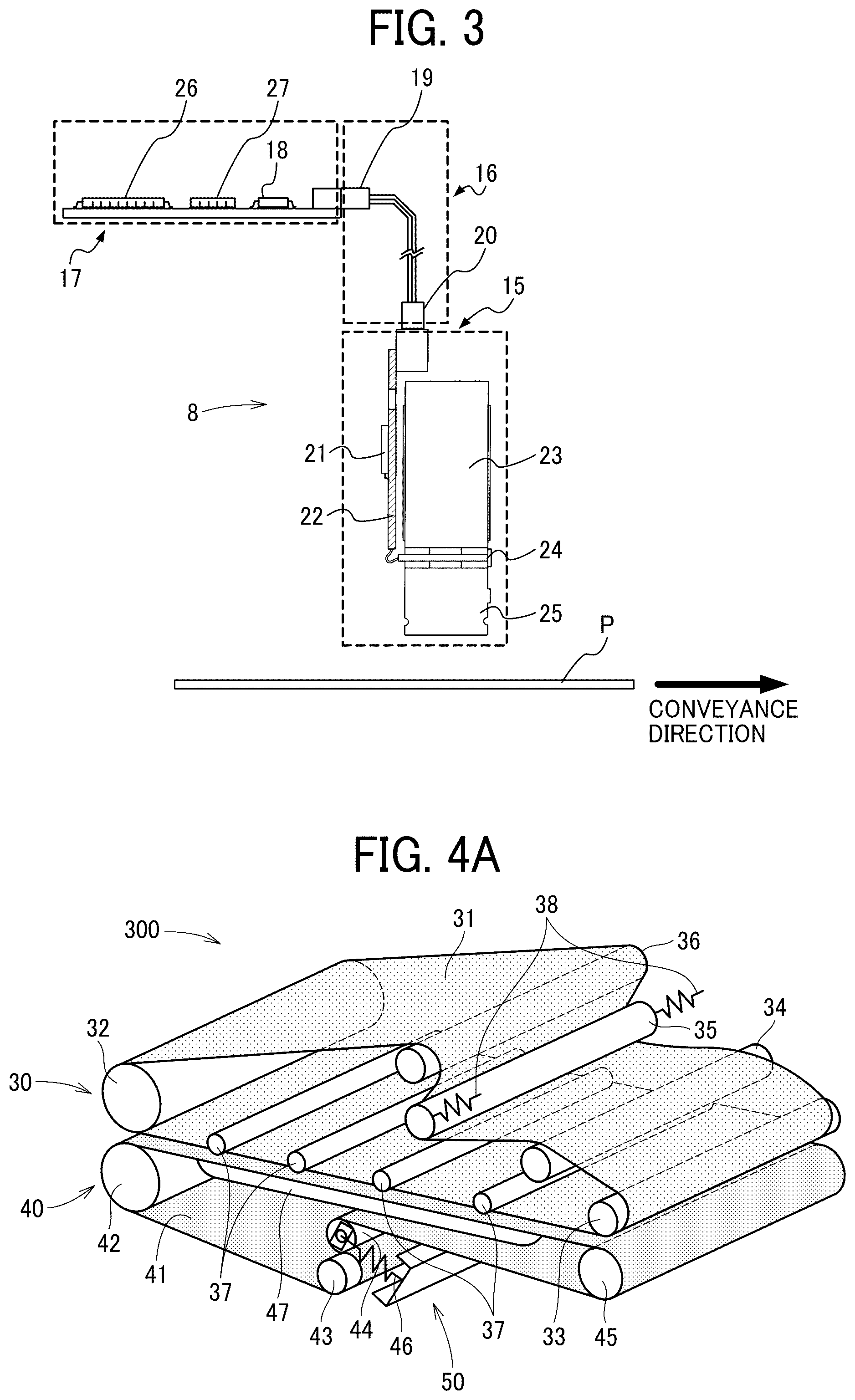 Patent US12319511 Figure 3 – Device for attaching and detaching roller, and belt conveyor including the device