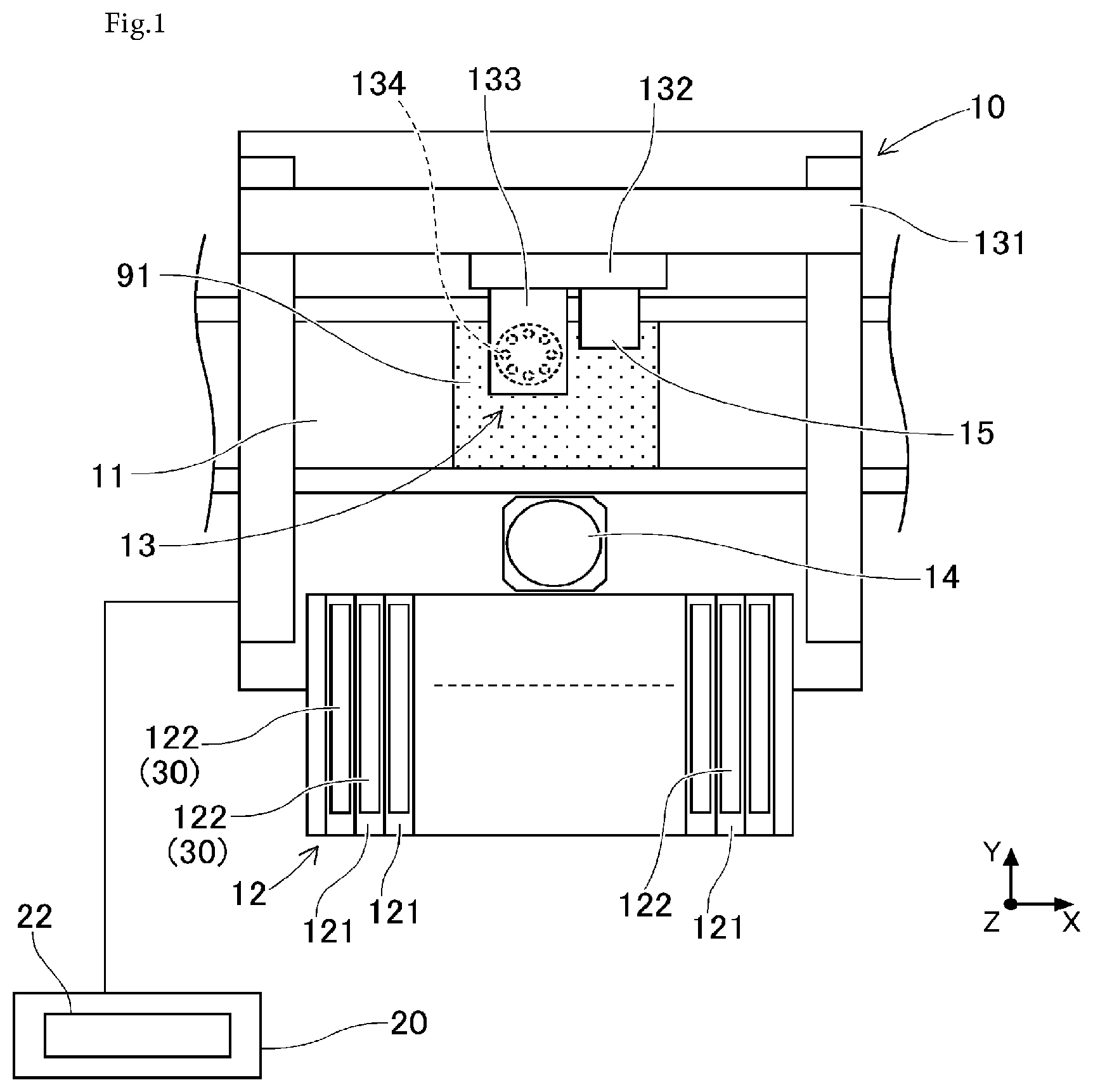 Patent US12319513 Figure 1 – Bulk feeder and component mounting machine