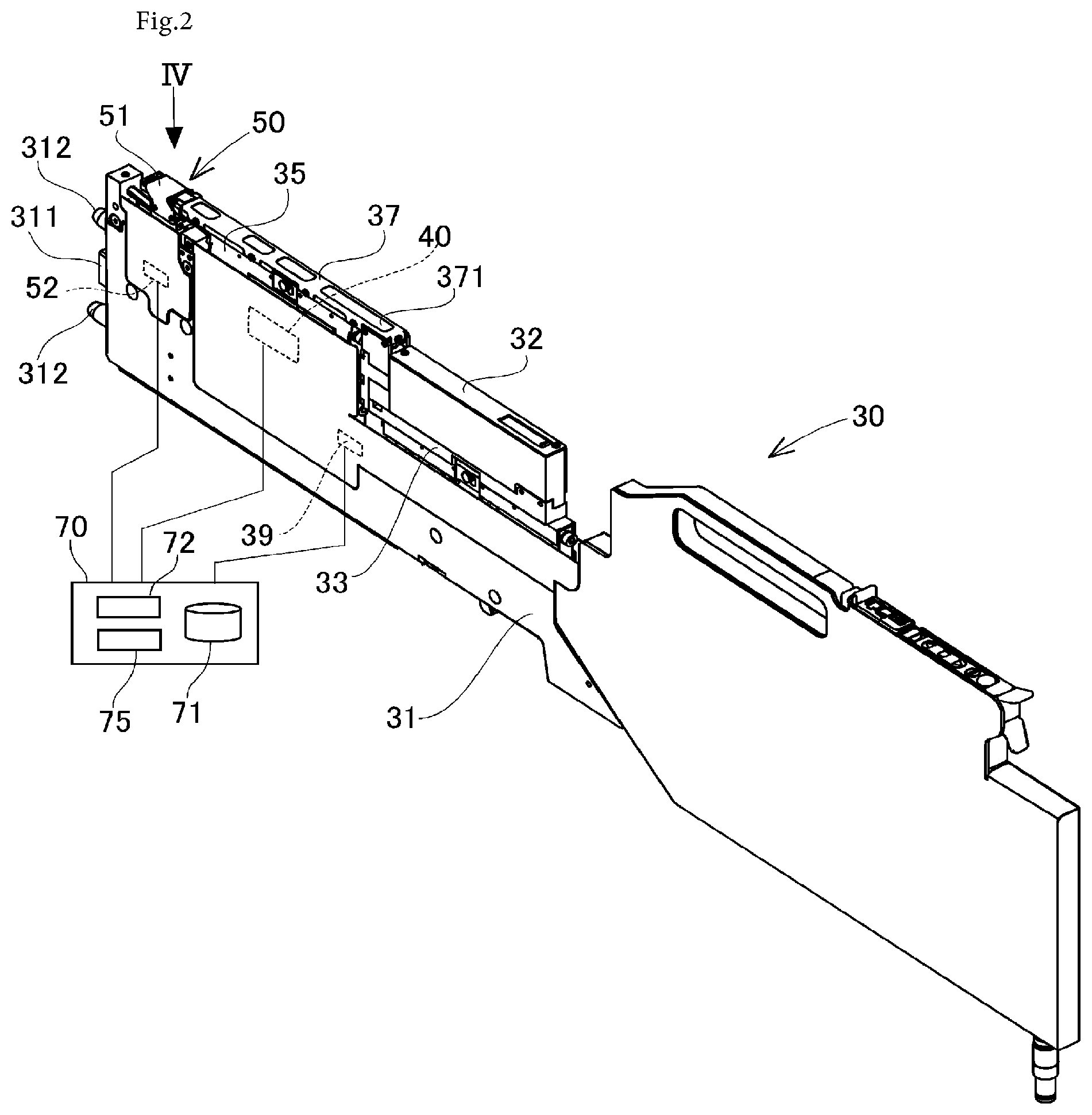 Patent US12319513 Figure 2 – Bulk feeder and component mounting machine
