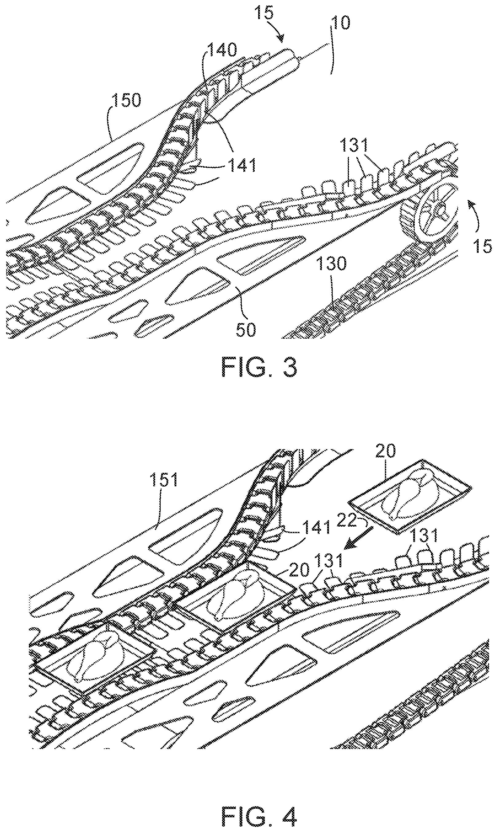 Patent US12319515 Figure 2 – Conveyor system with transfer belts