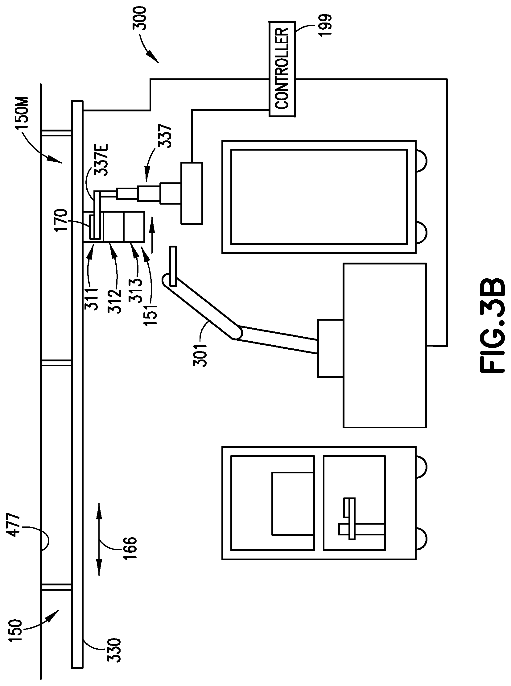 Patent US12319516 Figure 5 – Overhead labware transport system