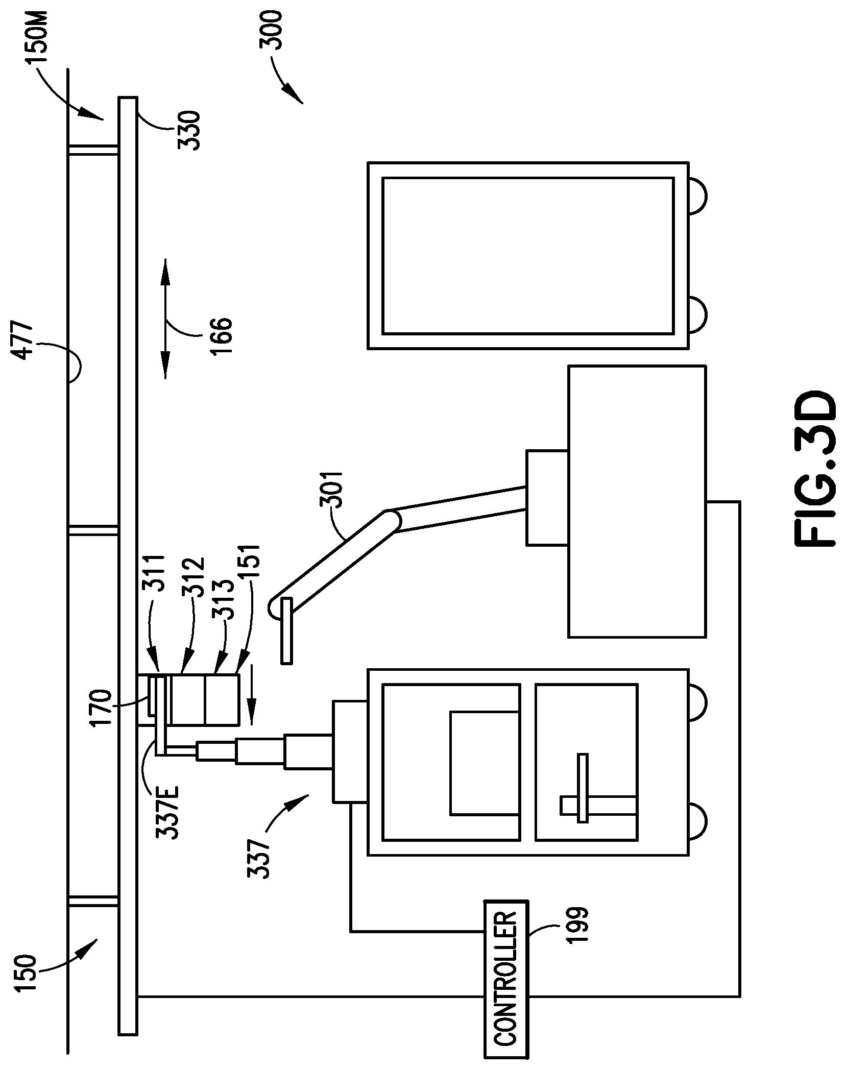 Patent US12319516 Figure 7 – Overhead labware transport system