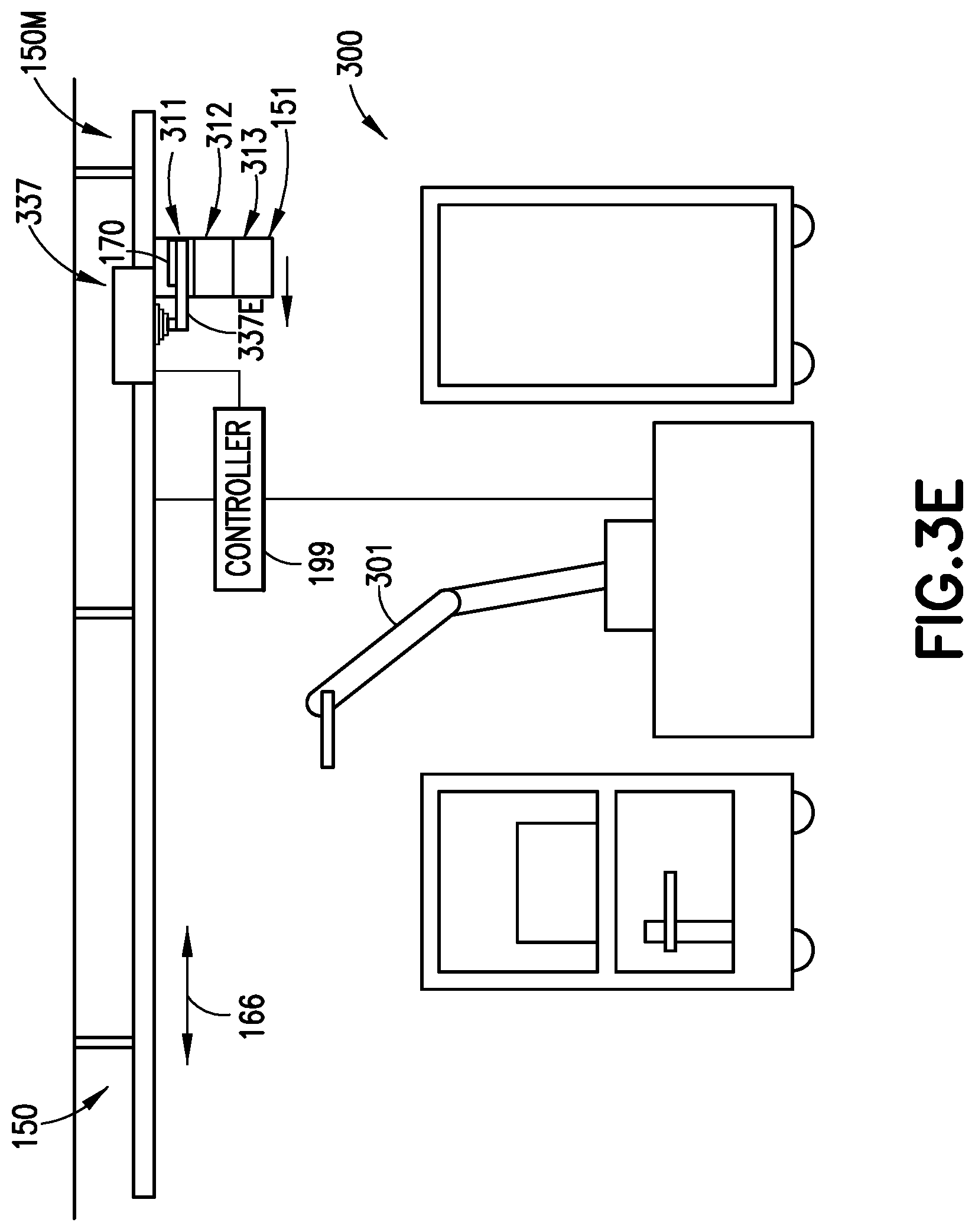 Patent US12319516 Figure 8 – Overhead labware transport system