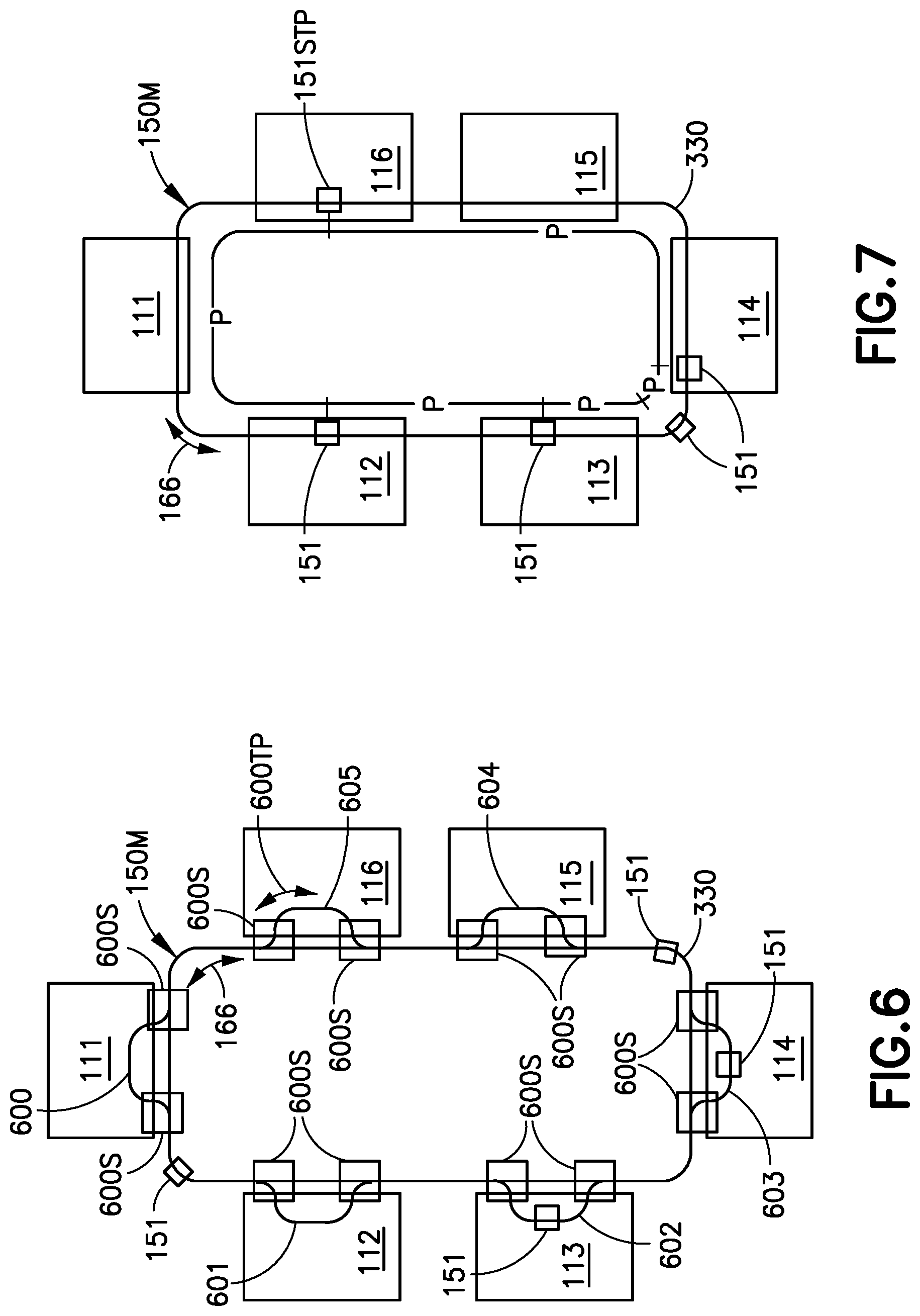 Patent US12319516 Figure 13 – Overhead labware transport system