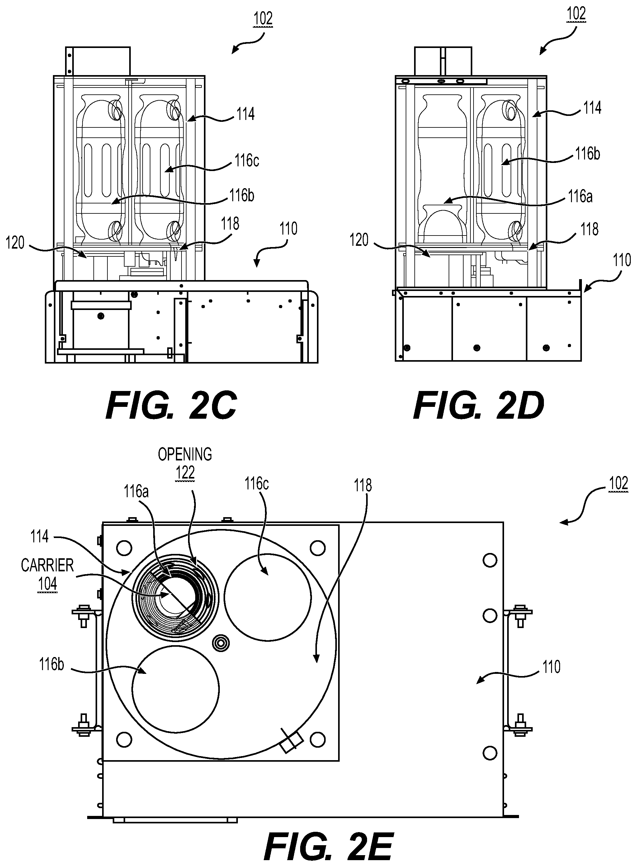 Patent US12319518 Figure 3 – Pneumatic tube system with secure carrier storage