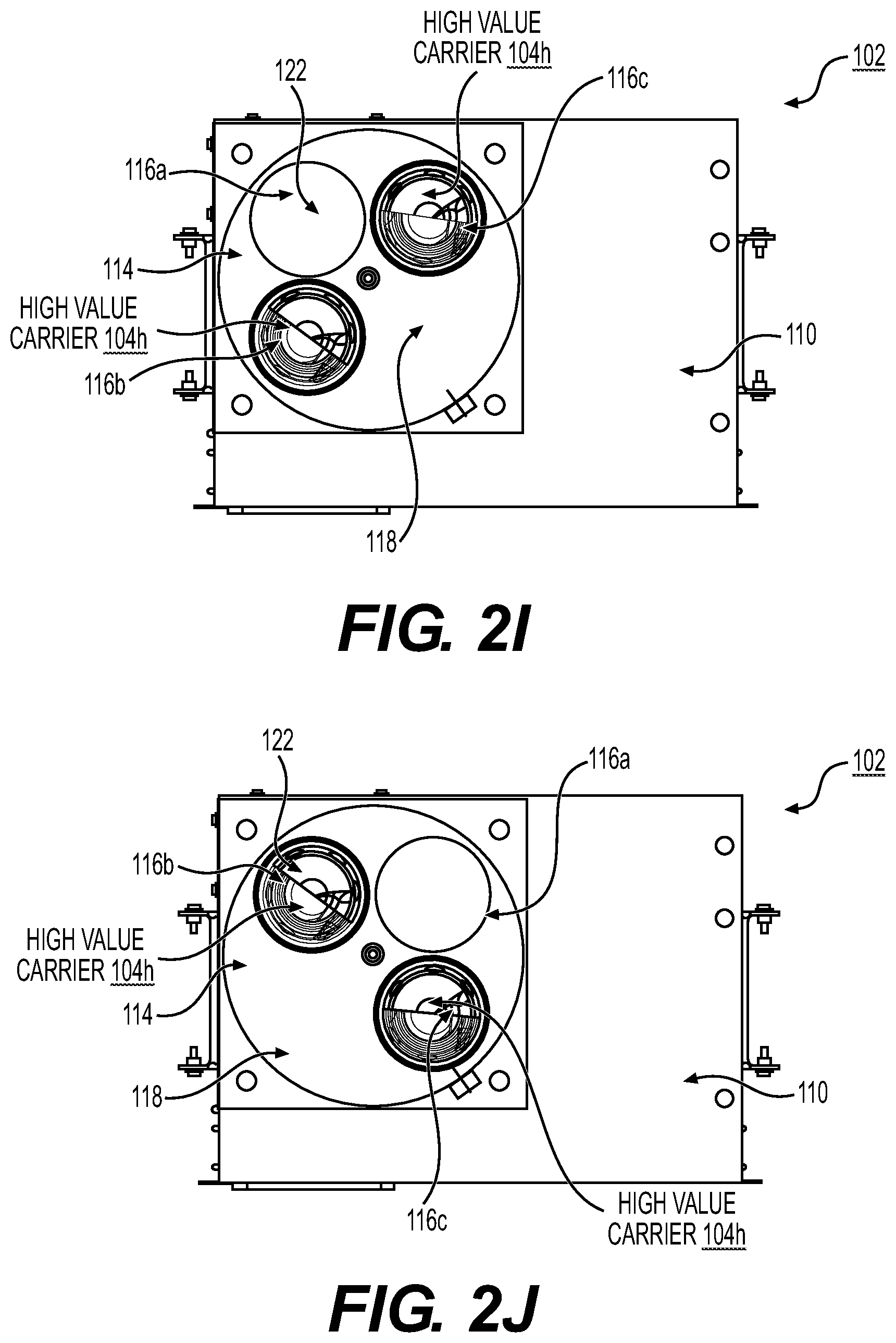 Patent US12319518 Figure 5 – Pneumatic tube system with secure carrier storage