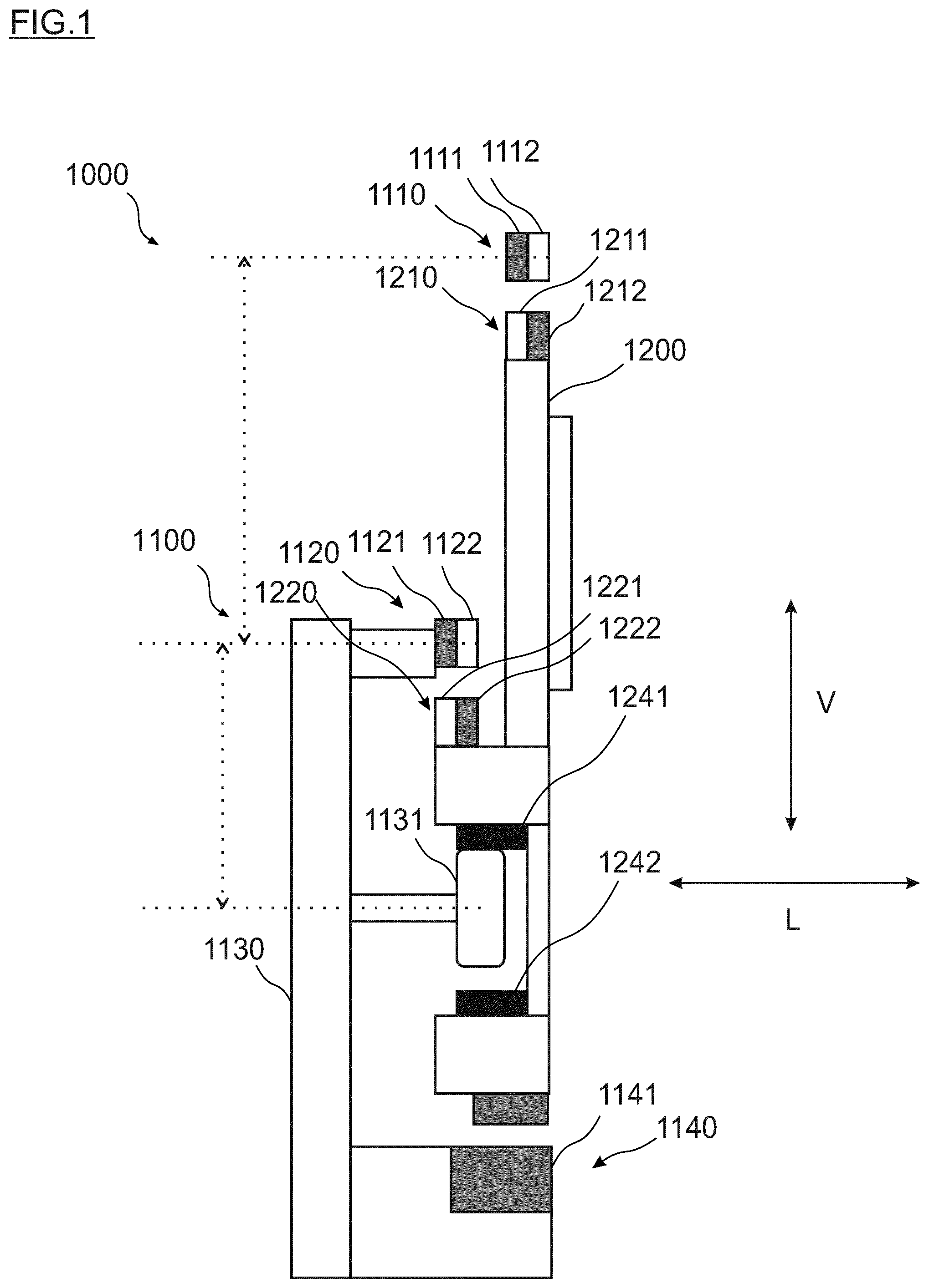 Patent US12319519 Figure 1 – Carrier transport system, vacuum processing apparatus, and method of transportation of a carrier in a vacuum chamber
