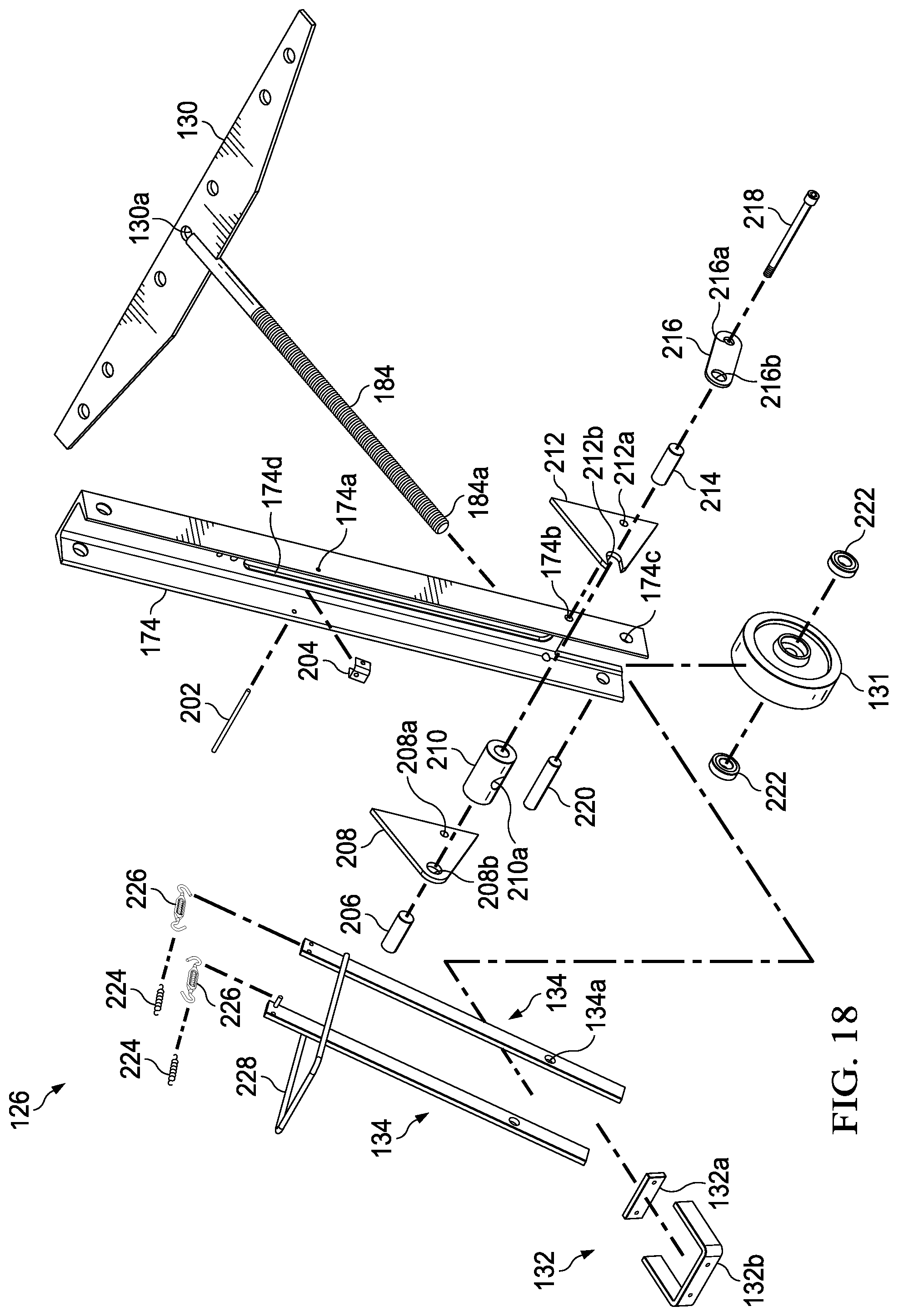 Patent US12319523 Figure 17 – Dock leveler with lip hinge
