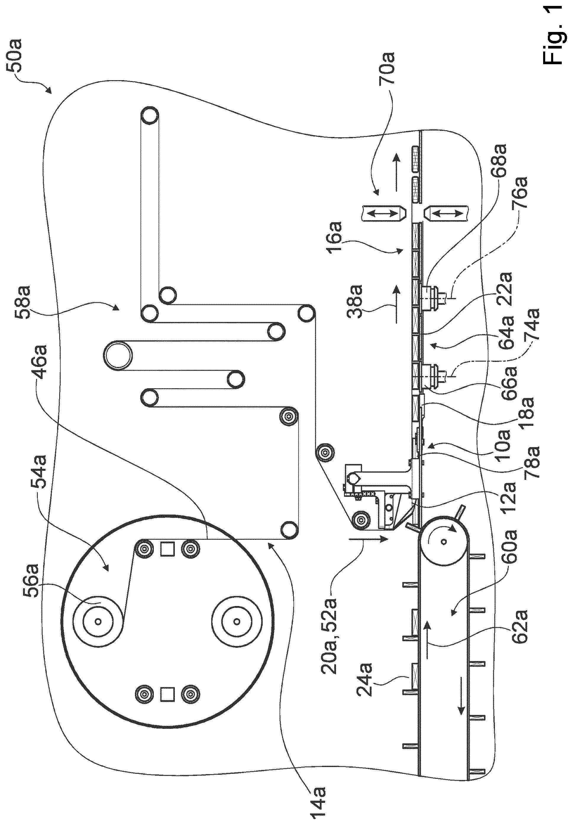 Patent US12319526 Figure 1 – Horizontal forming device