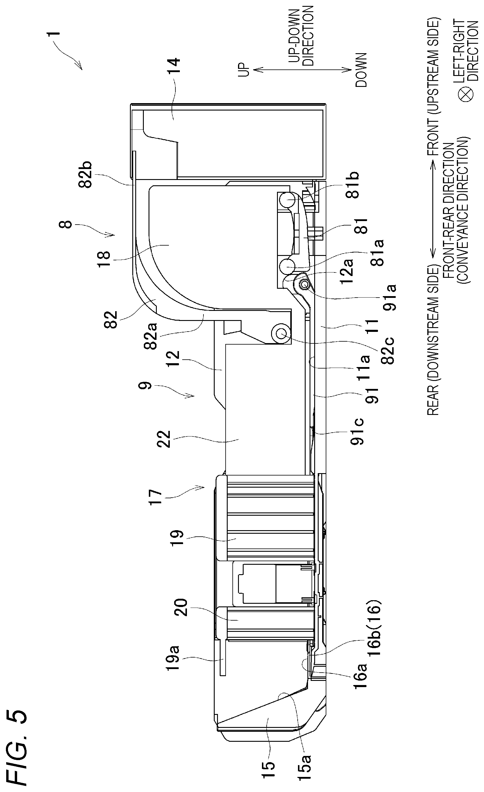 Patent US12319527 Figure 5 – Feed mechanism, image forming apparatus, and feed tray