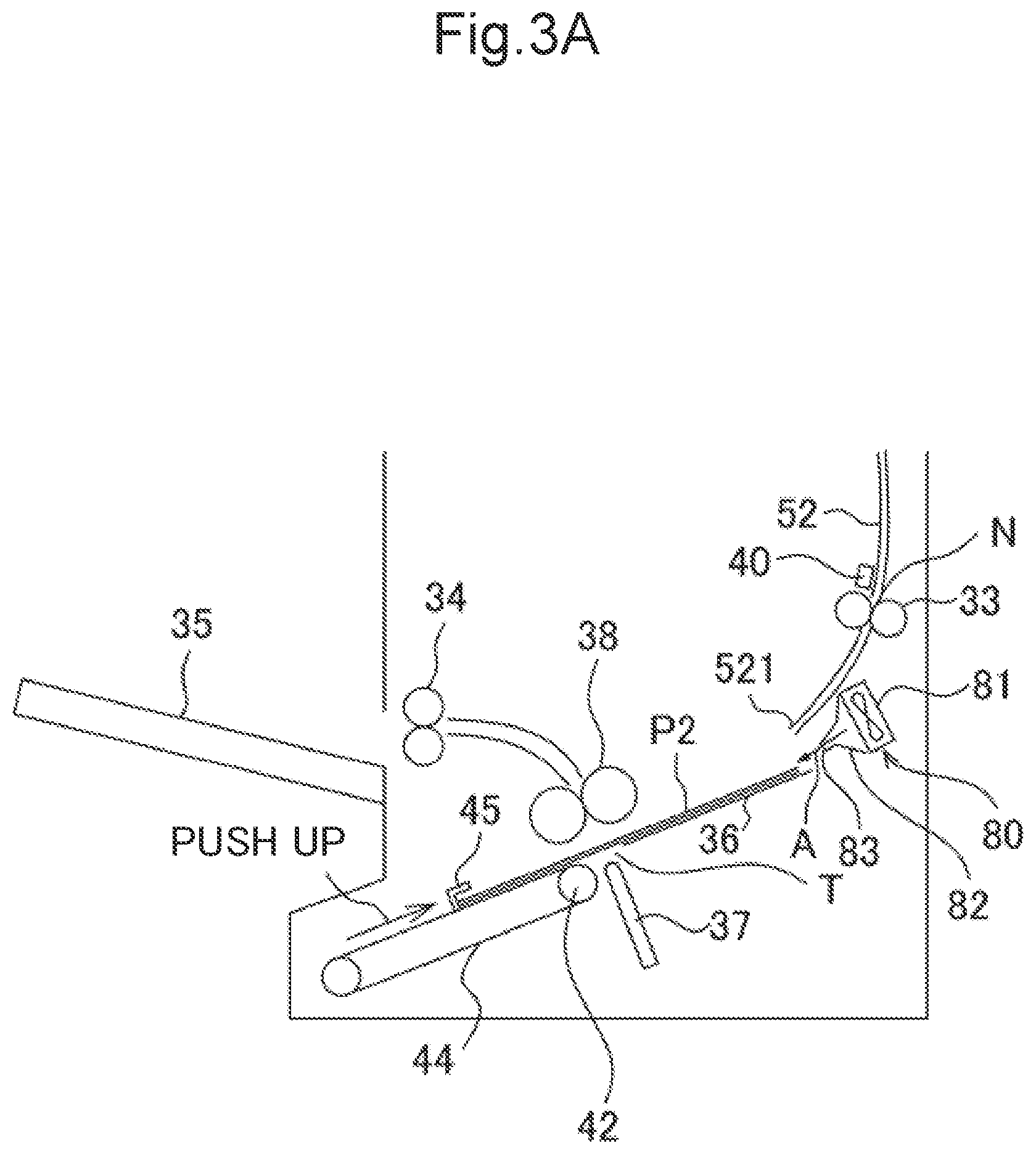 Patent US12319528 Figure 3 – Post-processing device that controls timing that air blower forms air layer between upper face of first recording sheet and lower face of second recording sheet, and image forming system
