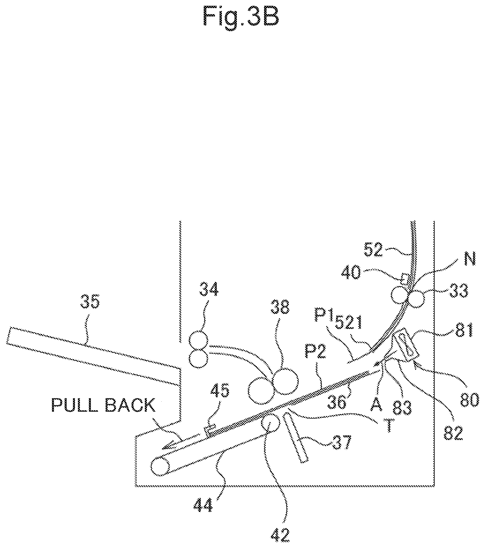 Patent US12319528 Figure 4 – Post-processing device that controls timing that air blower forms air layer between upper face of first recording sheet and lower face of second recording sheet, and image forming system
