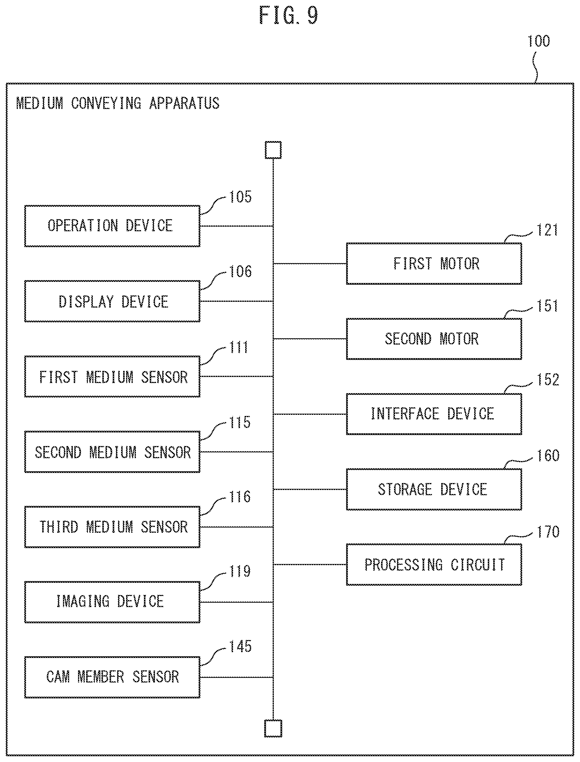 Patent US12319529 Figure 9 – Medium conveying apparatus to keep separation roller pressed toward feed roller