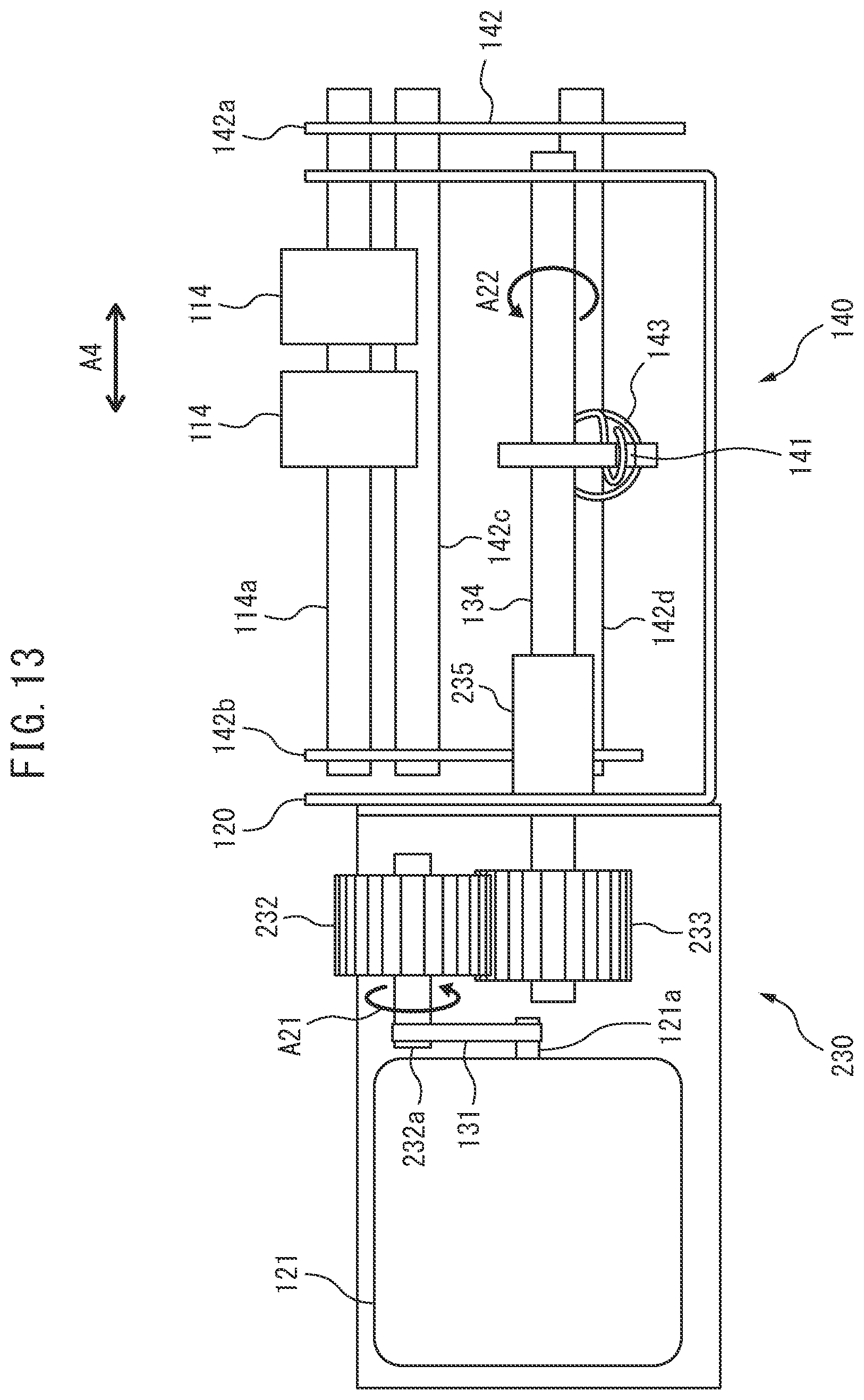 Patent US12319529 Figure 13 – Medium conveying apparatus to keep separation roller pressed toward feed roller