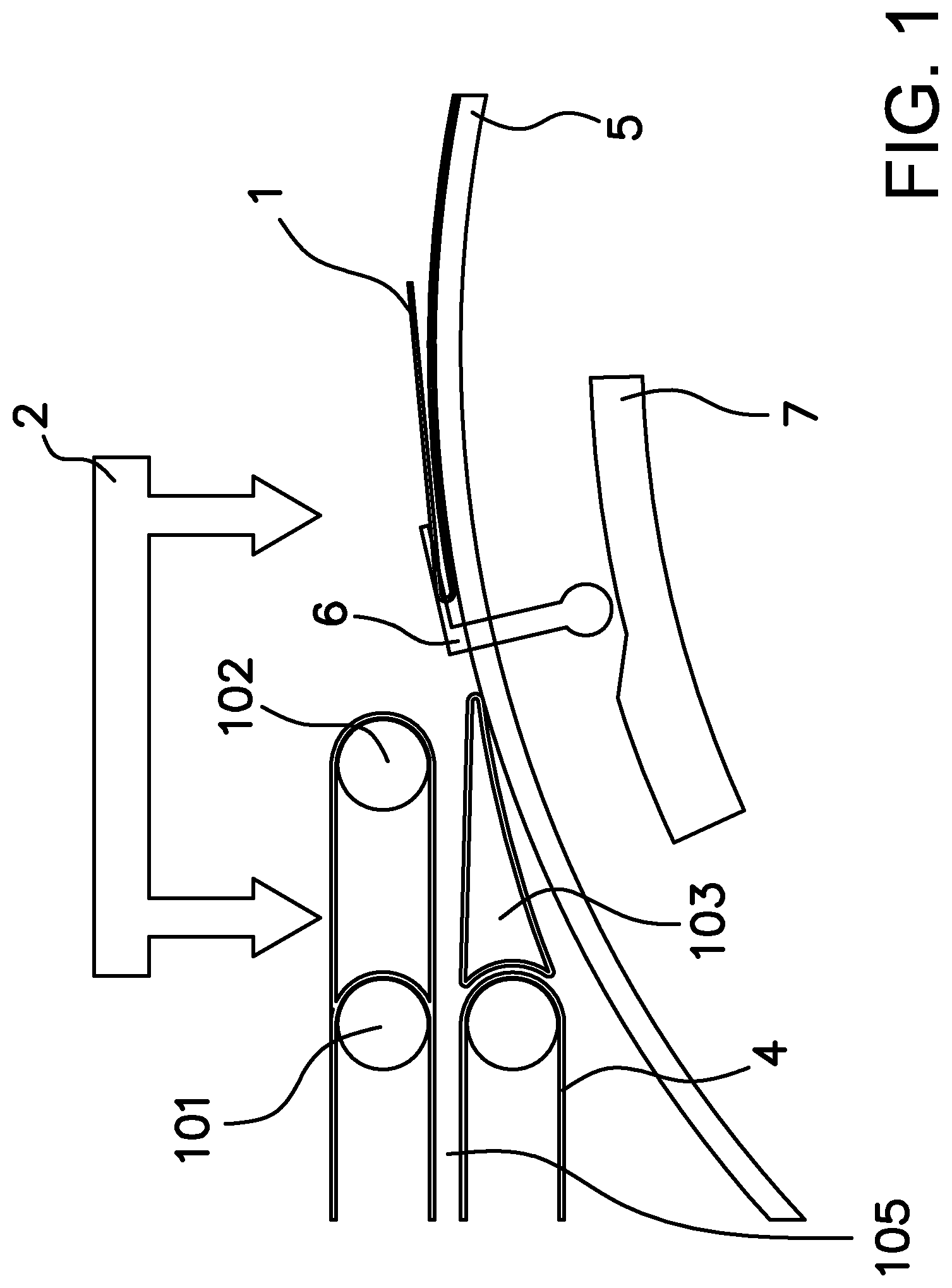 Patent US12319531 — Sorting module for bag checking machines — Figure 1