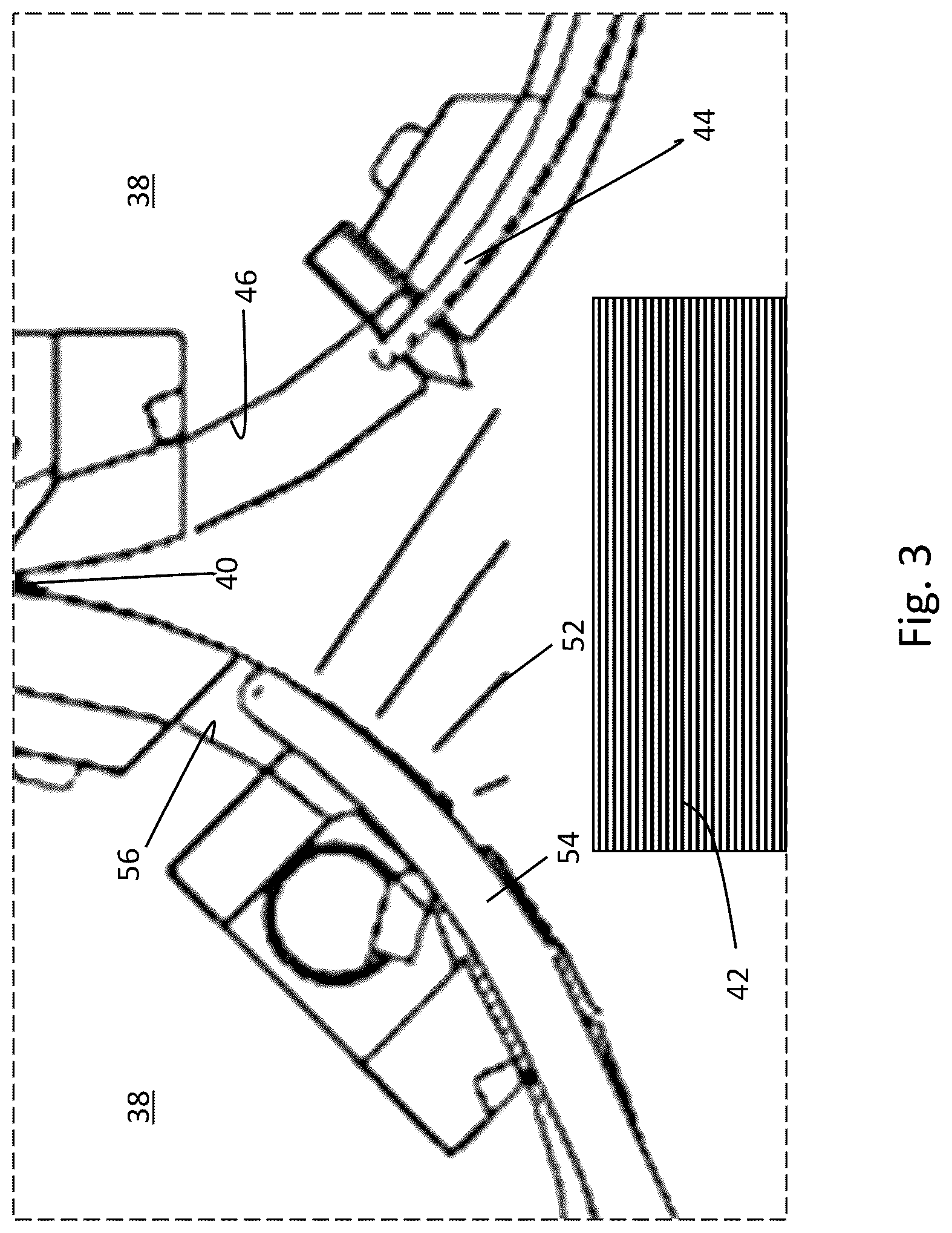 Patent US12319533 Figure 3 – Fluid delivery system for interfolding apparatus