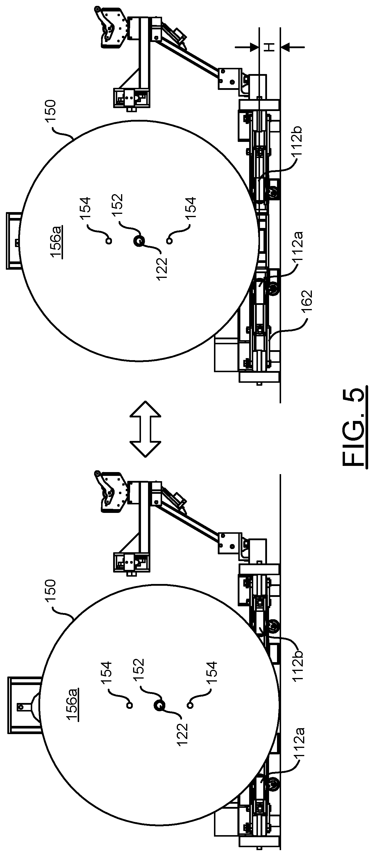Patent US12319535 Figure 4 – Reel take-up machine