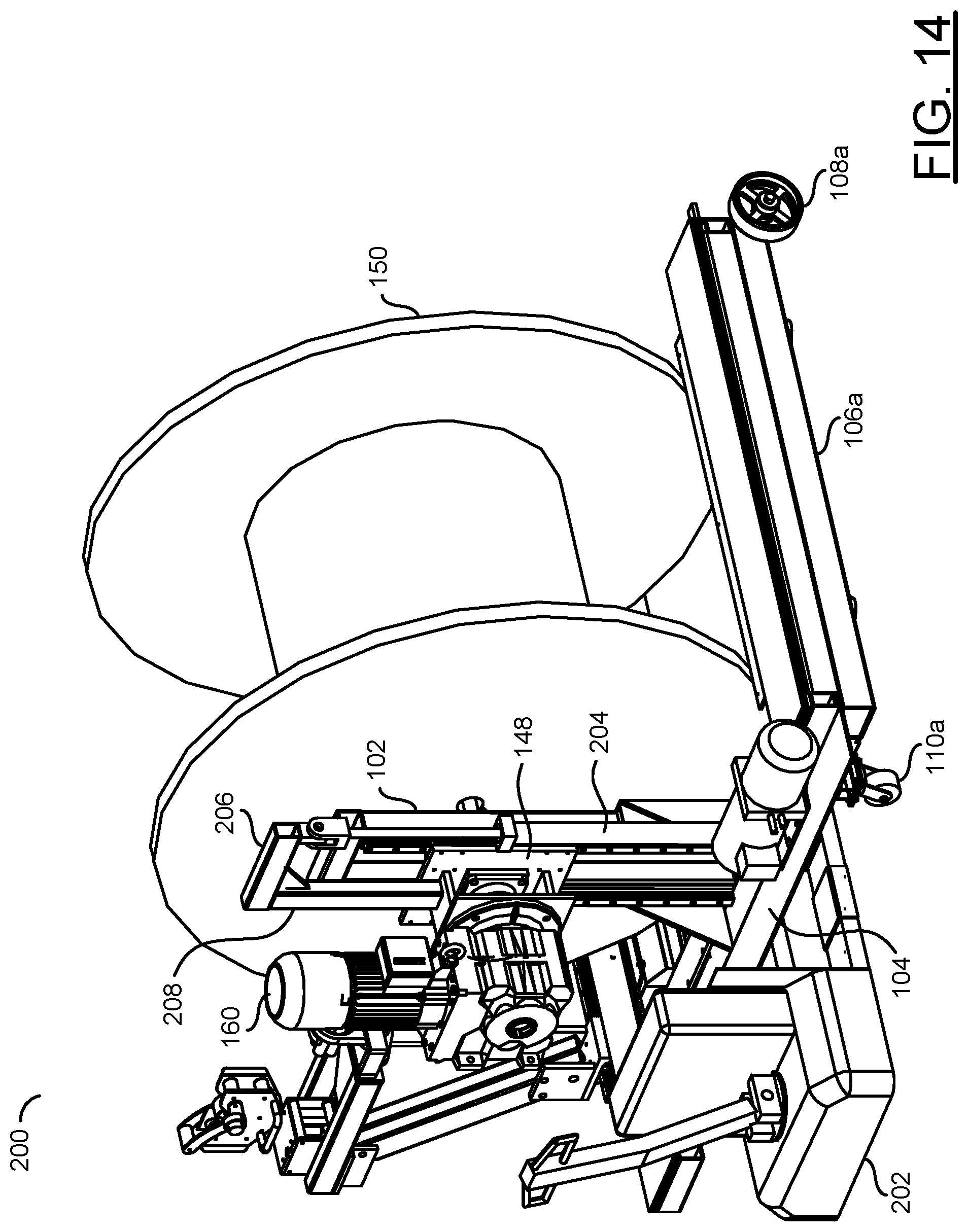 Patent US12319535 Figure 11 – Reel take-up machine