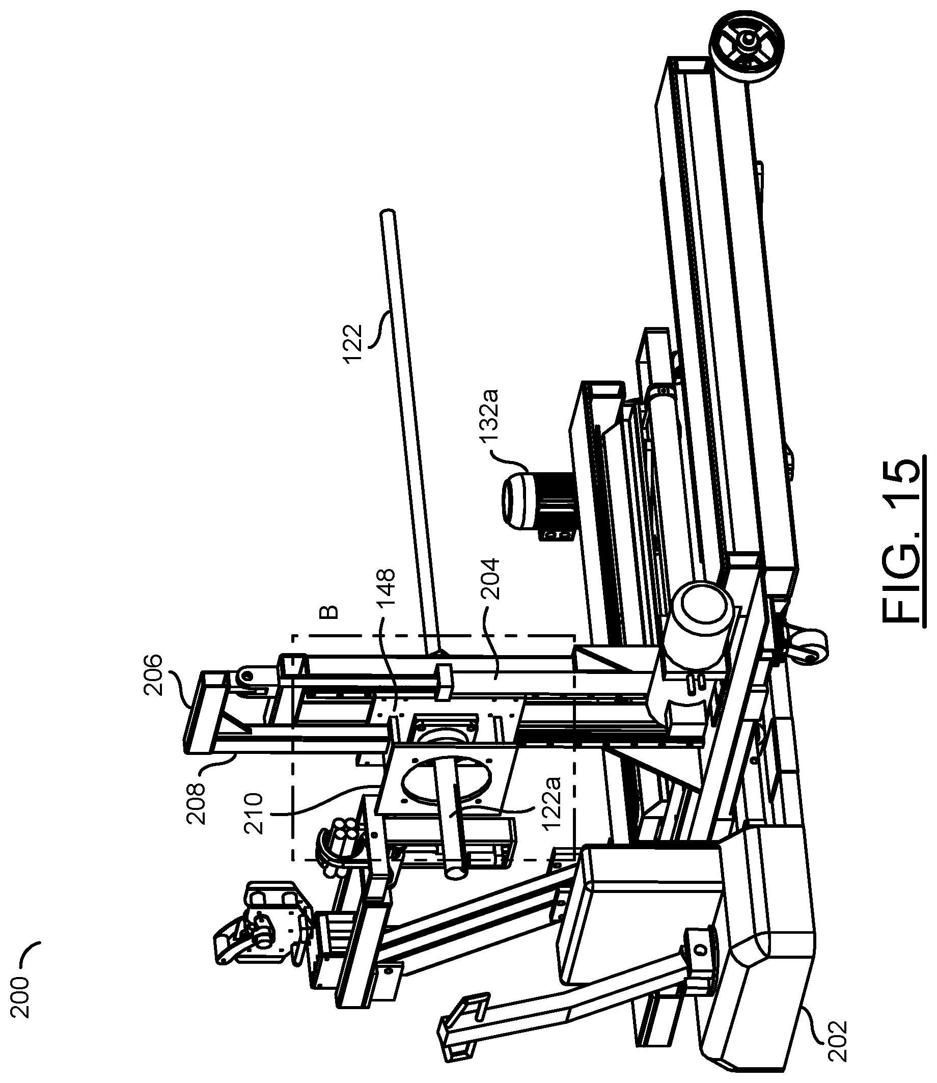 Patent US12319535 Figure 12 – Reel take-up machine