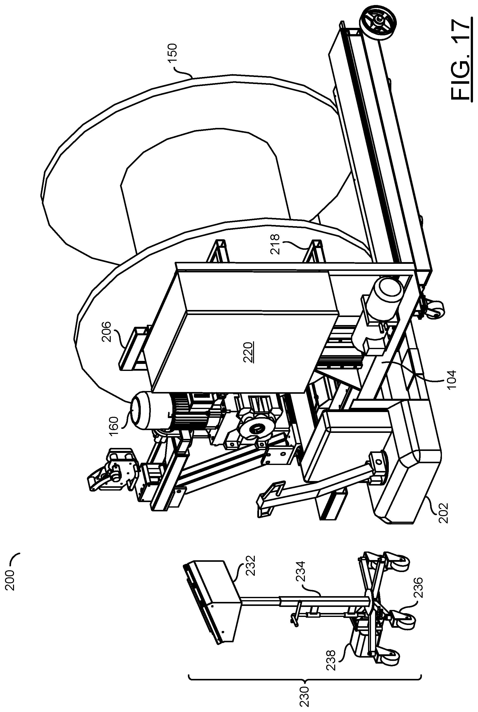 Patent US12319535 Figure 14 – Reel take-up machine