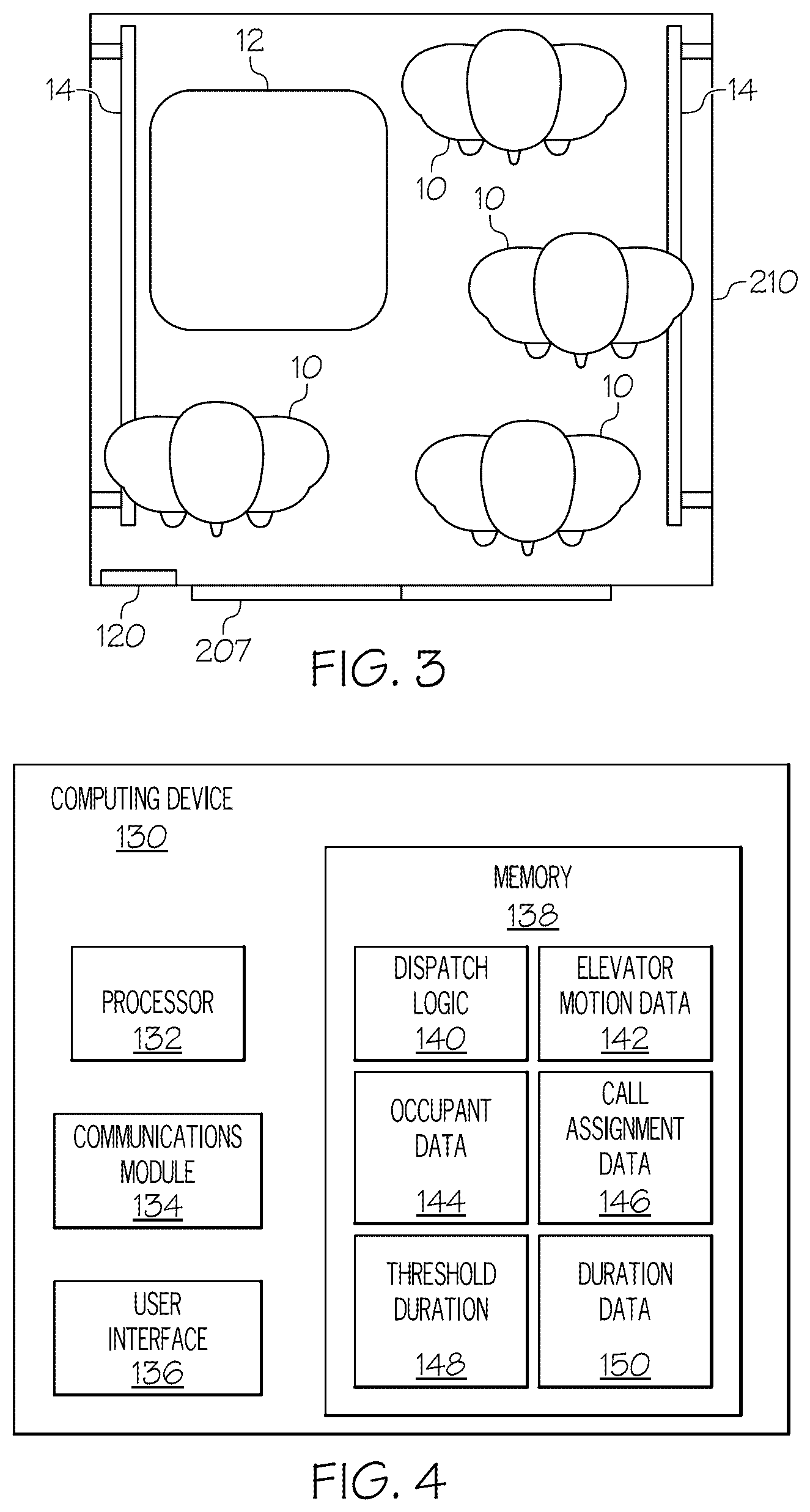Patent US12319538 Figure 3 – Systems and methods for dispatching elevators