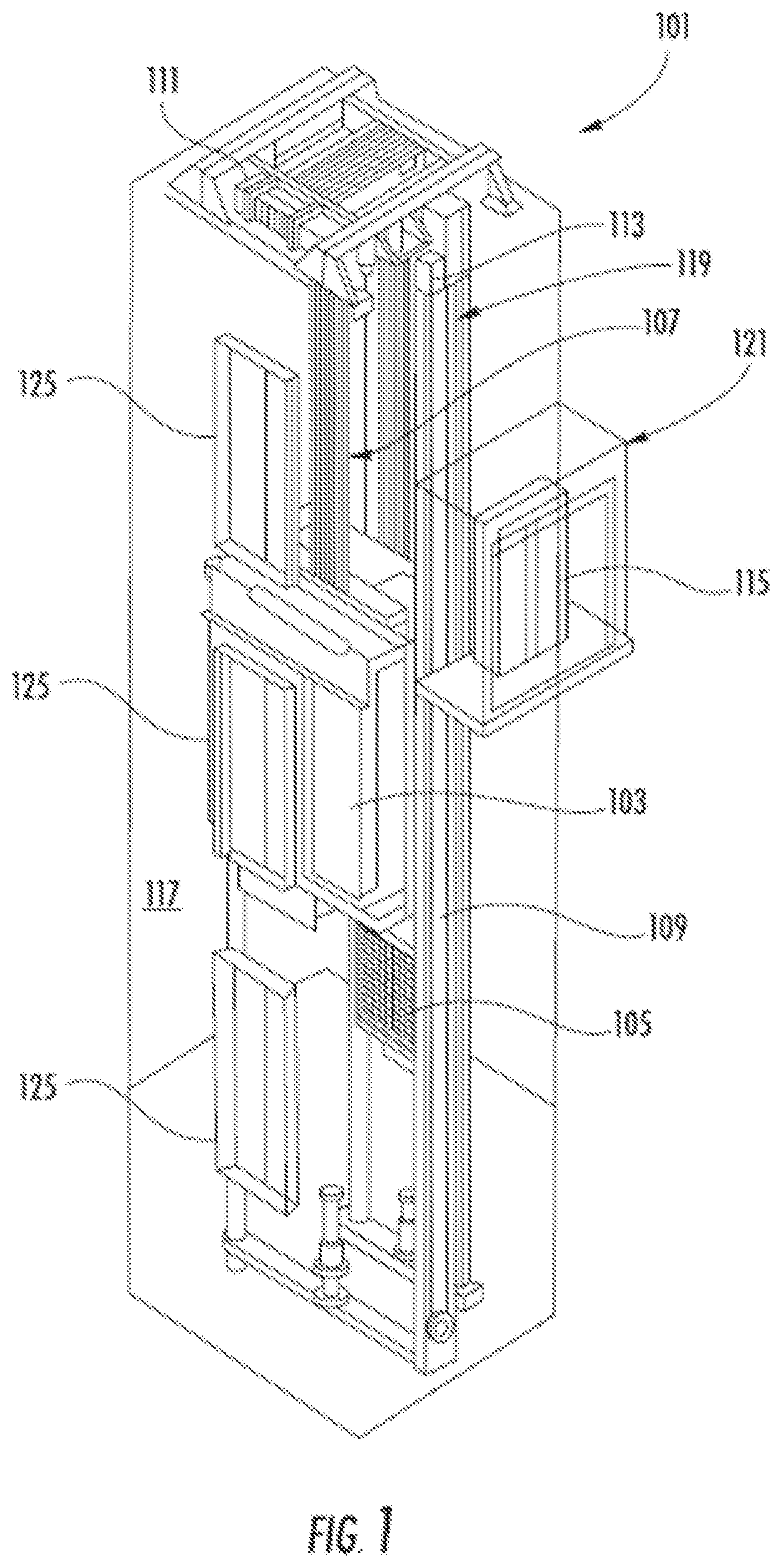 Patent US12319541 — Image analytics for elevator maintenance — Figure 1