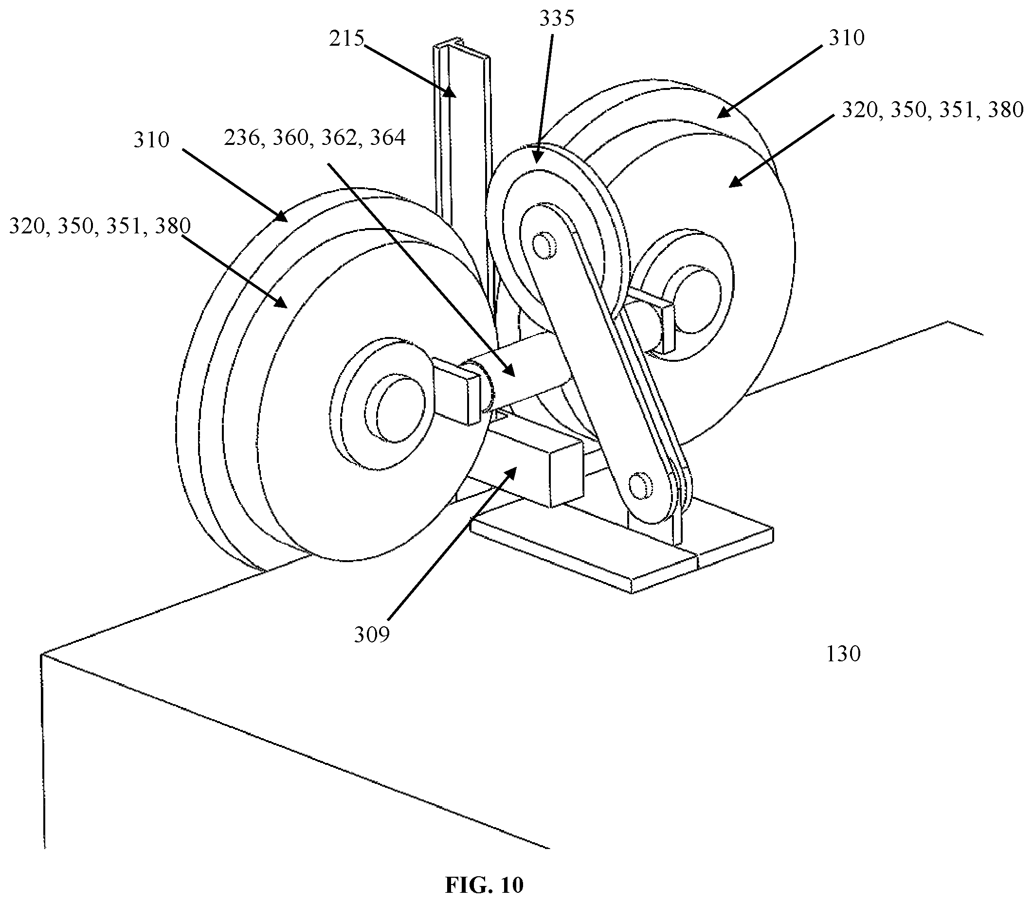 Patent US12319542 Figure 11 – Dynamic tractive drive for vertical transportation system