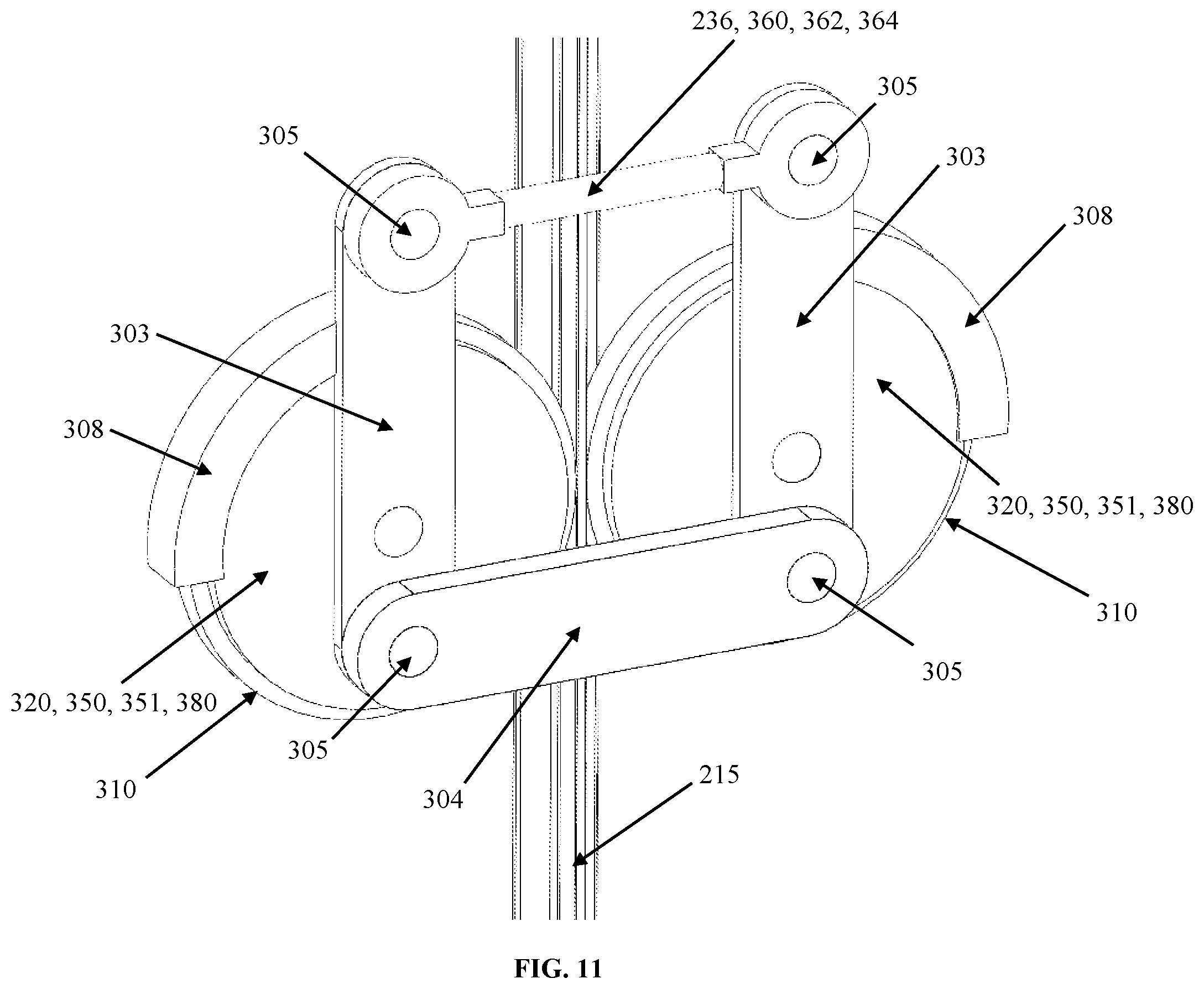 Patent US12319542 Figure 12 – Dynamic tractive drive for vertical transportation system