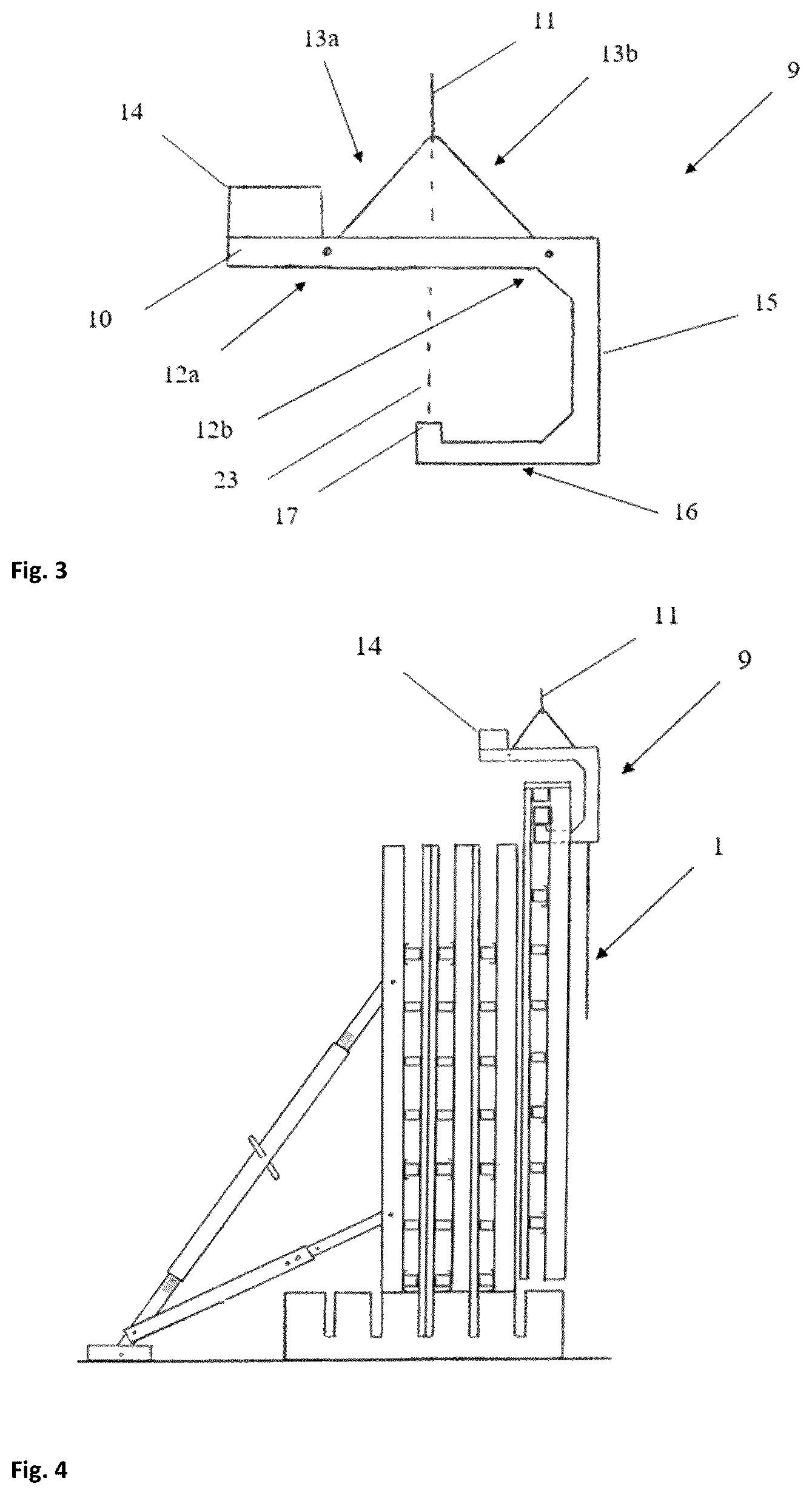Patent US12319543 Figure 2 – Point-loaded lifting fork for lifting standing formwork